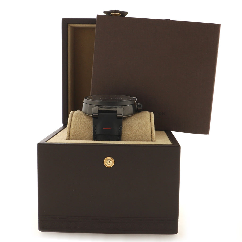 Tambour Spin Time GMT Automatic Watch PVD and Canvas 45