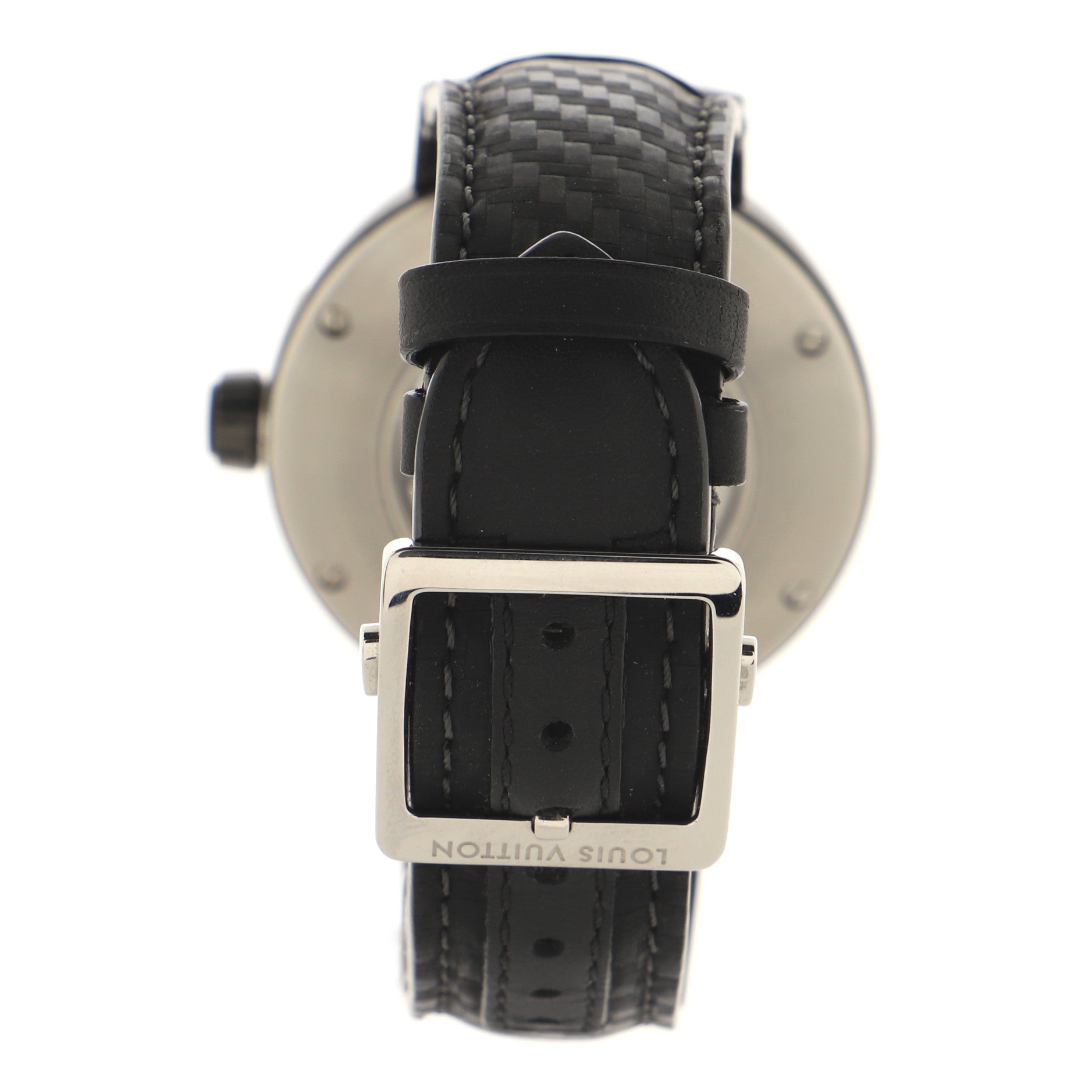 Tambour Spin Time GMT Automatic Watch PVD and Canvas 45