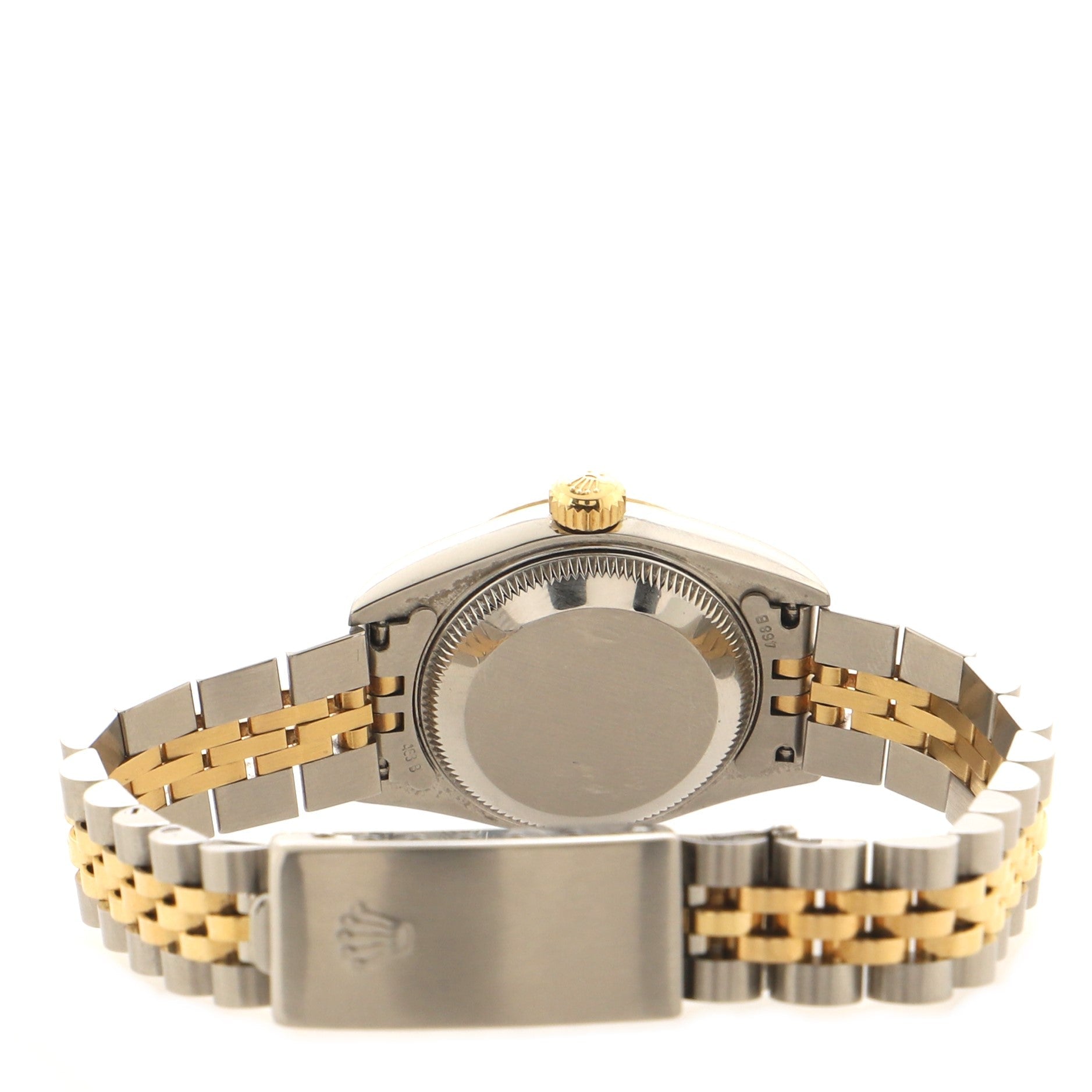 Oyster Perpetual Datejust Automatic Watch Stainless Steel and Yellow Gold with Diamond Markers 26