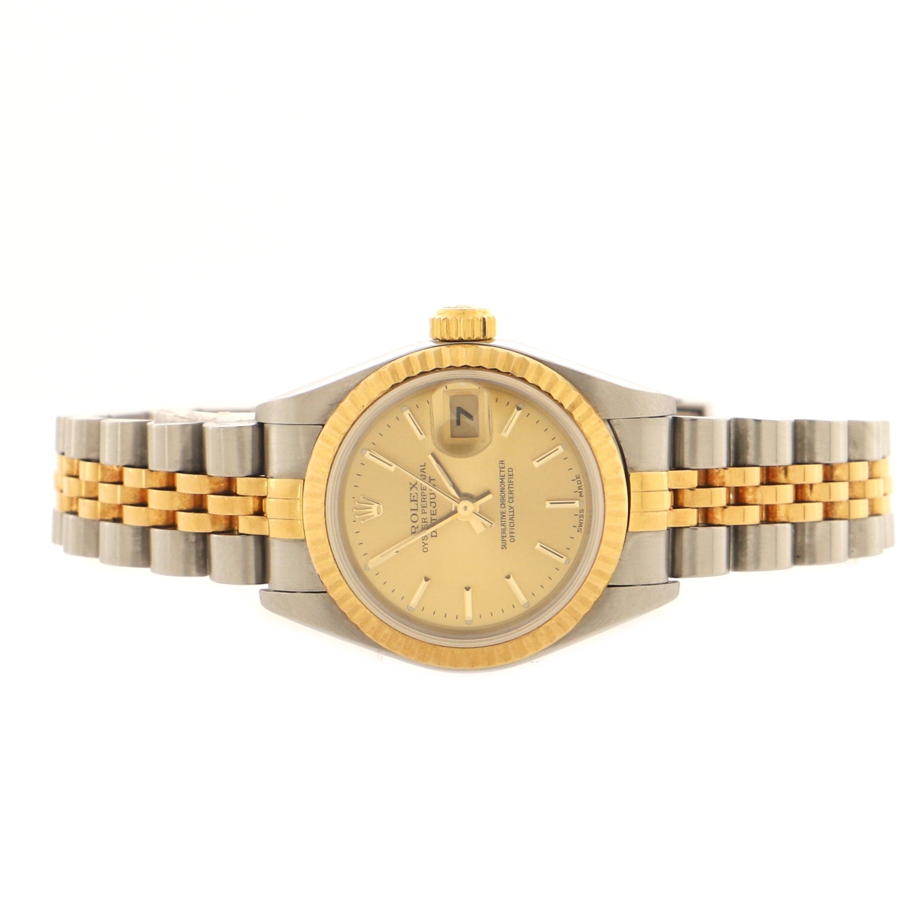 Oyster Perpetual Datejust Automatic Watch Stainless Steel and Yellow Gold 26