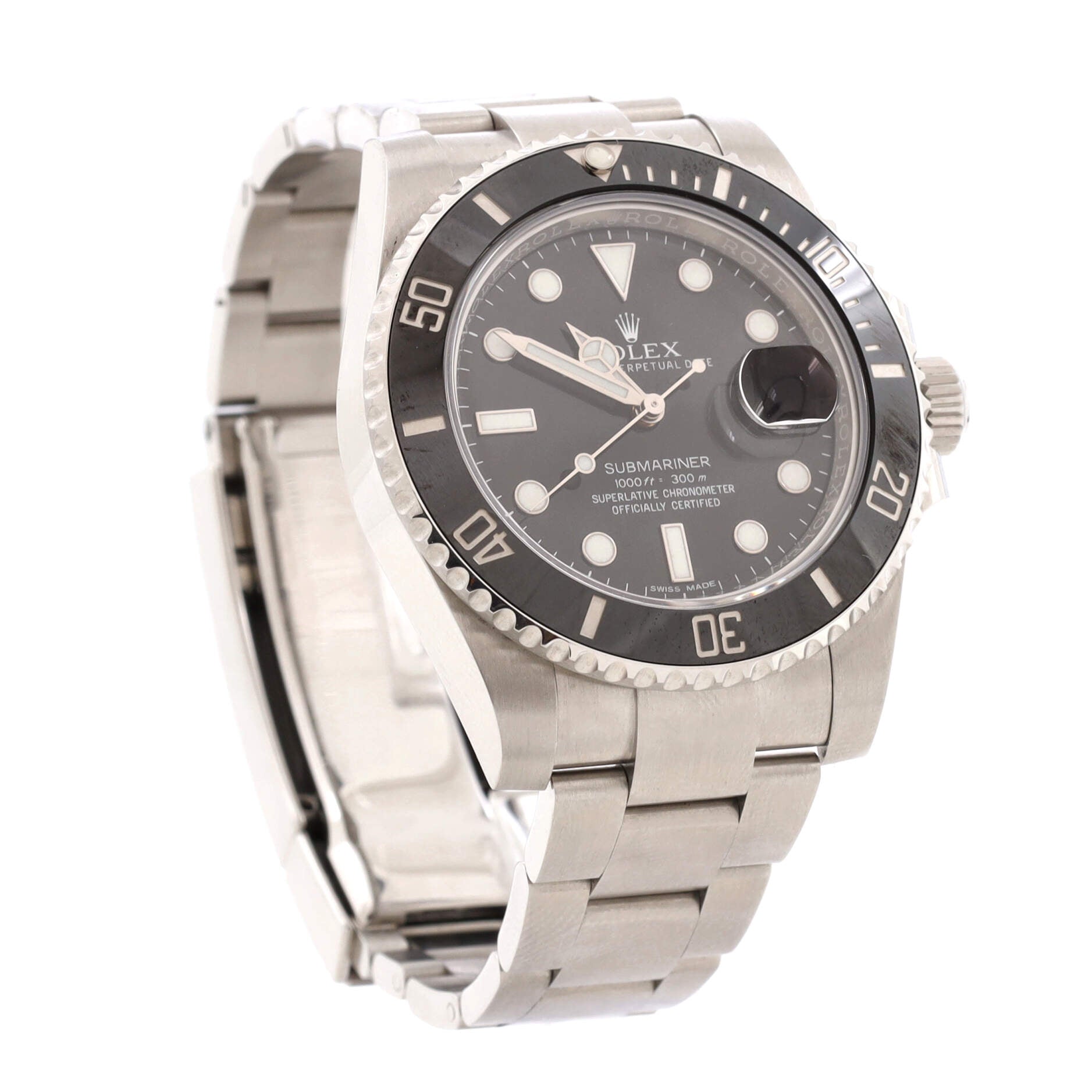 Oyster Perpetual Submariner Date Automatic Watch Stainless Steel and Cerachrom 40