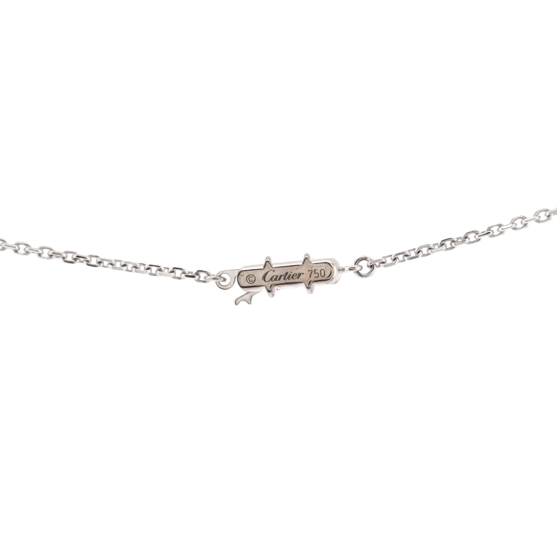 C Heart de Cartier Pendant Necklace 18K White Gold