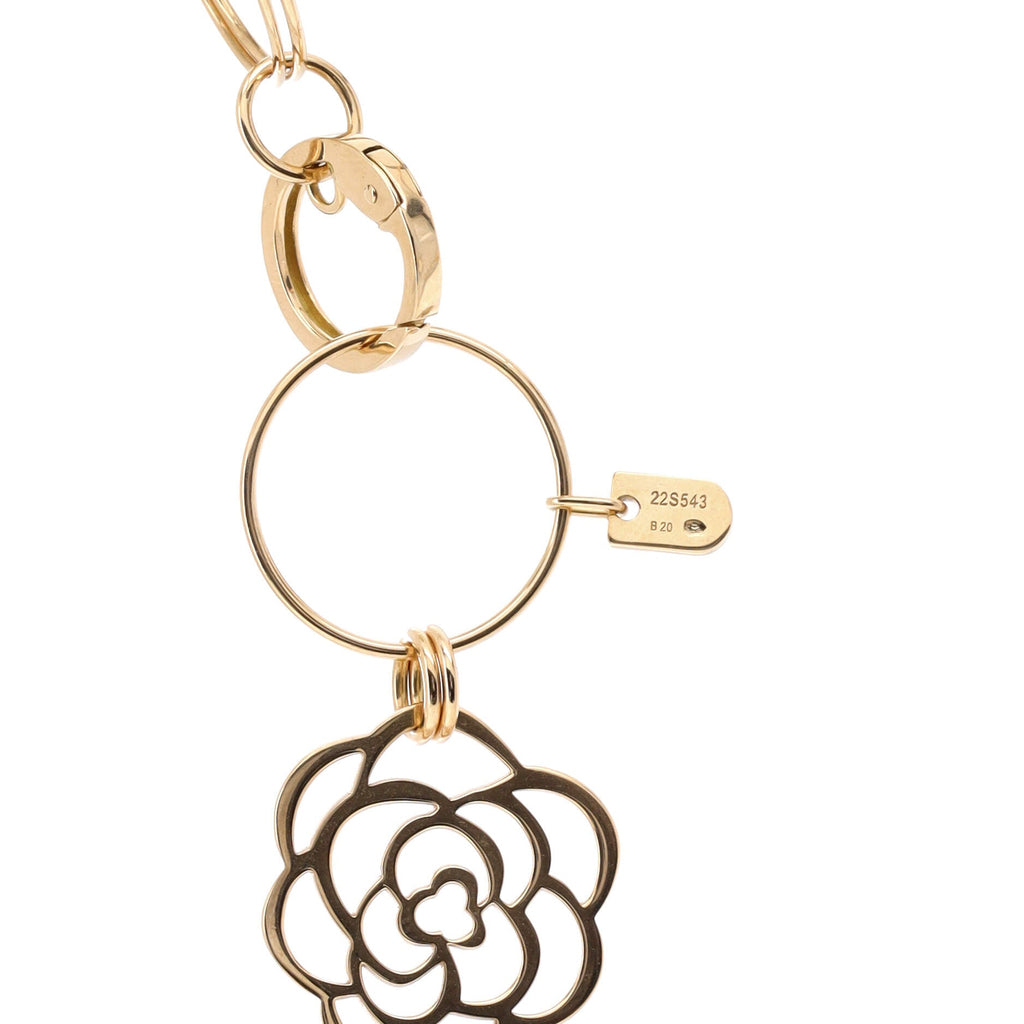 Camellia 5 Motif Necklace 18K Yellow Gold