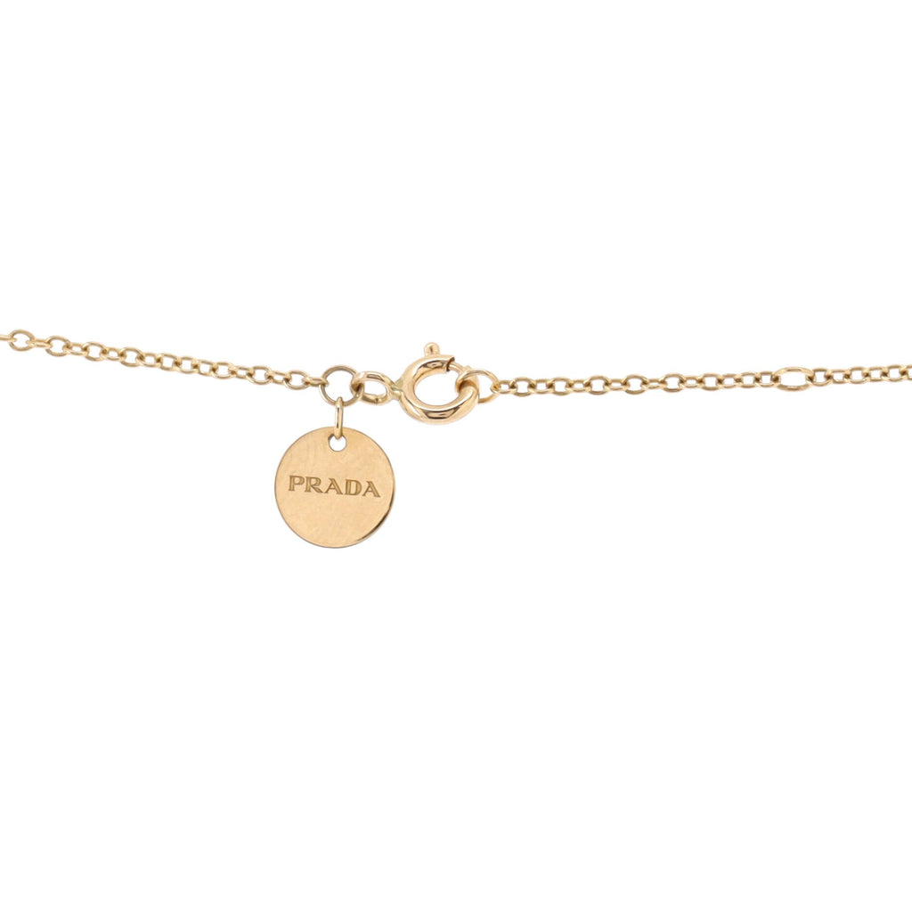 Rose Pendant Necklace 18K Yellow Gold