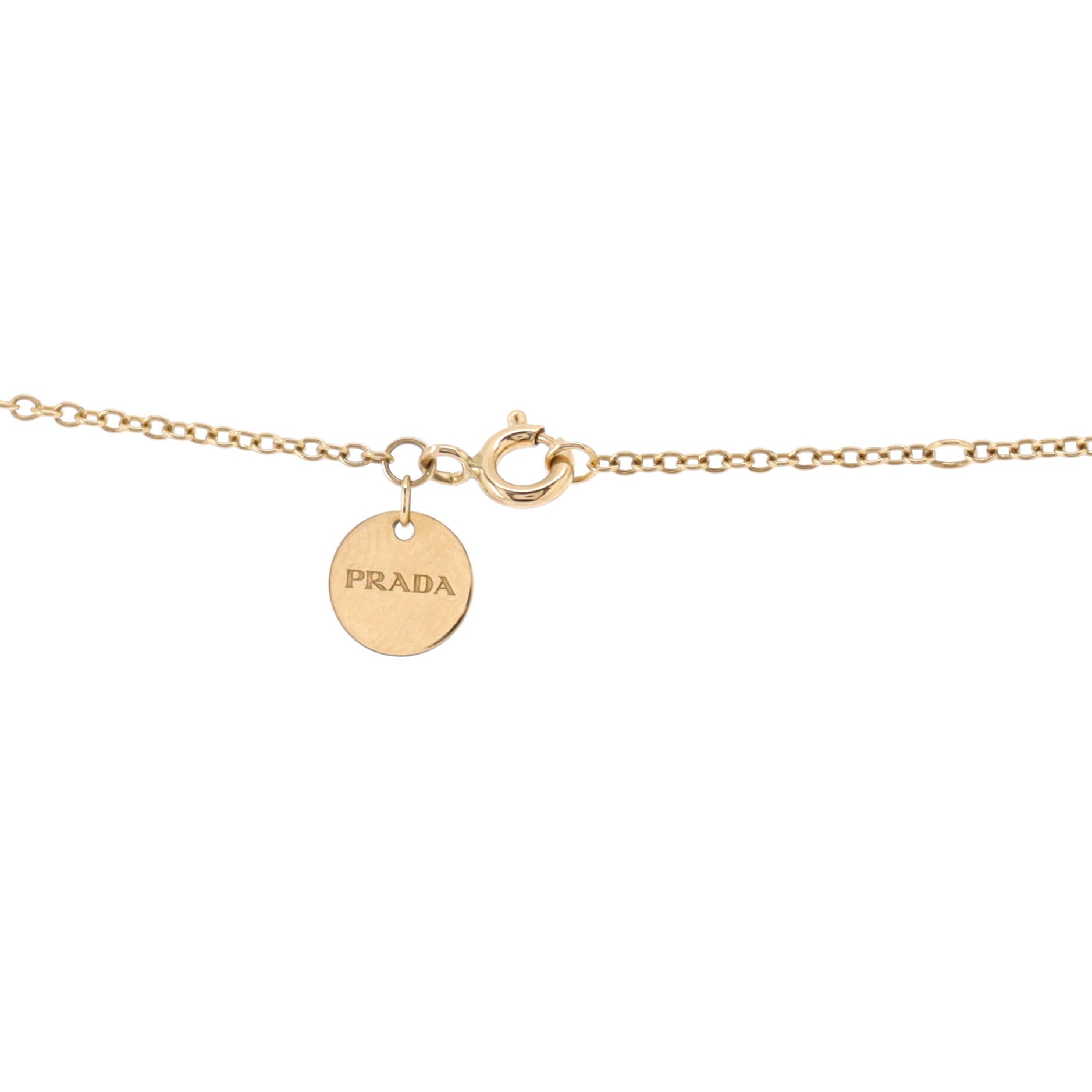 Rose Pendant Necklace 18K Yellow Gold