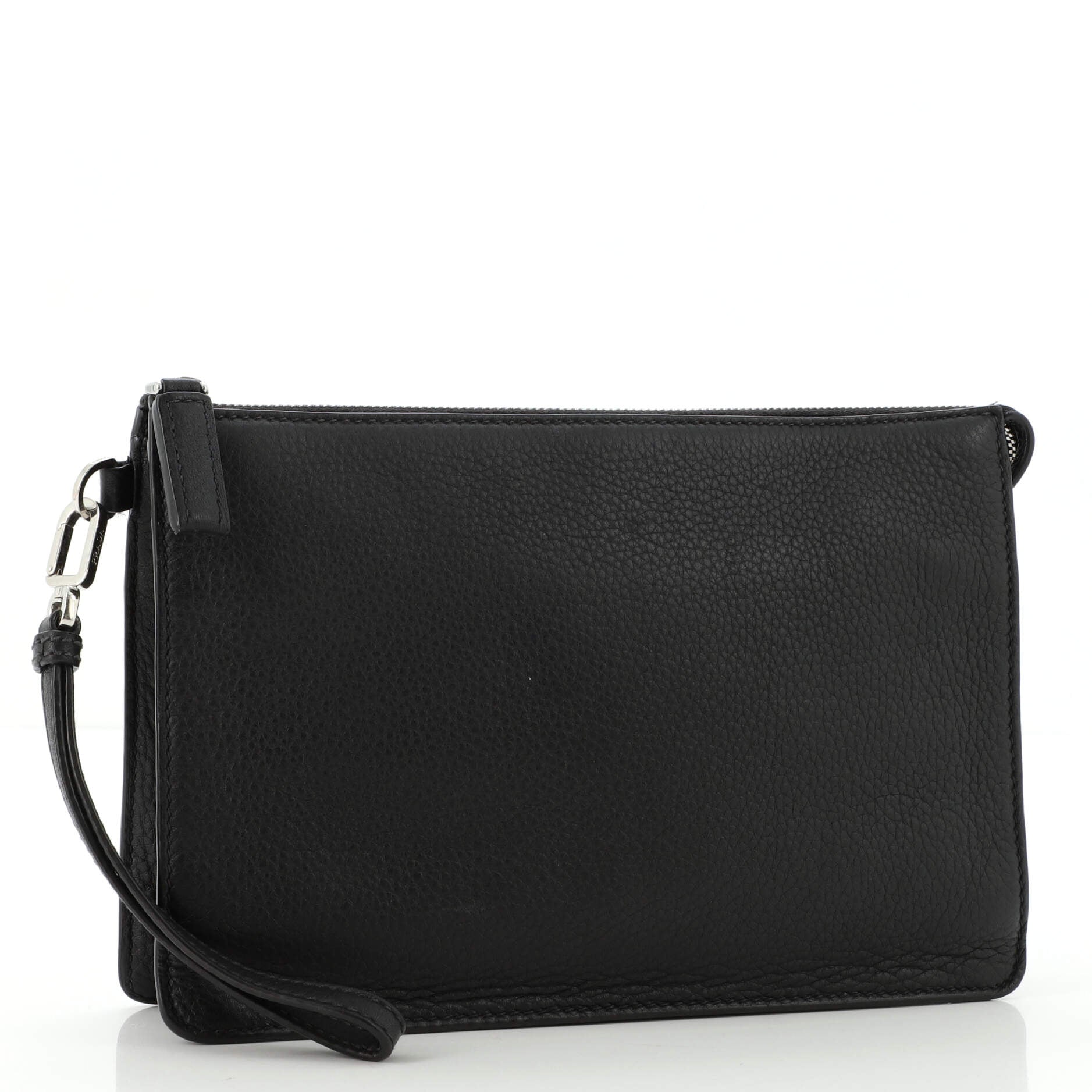 Wristlet Zip Clutch Vitello Daino Medium