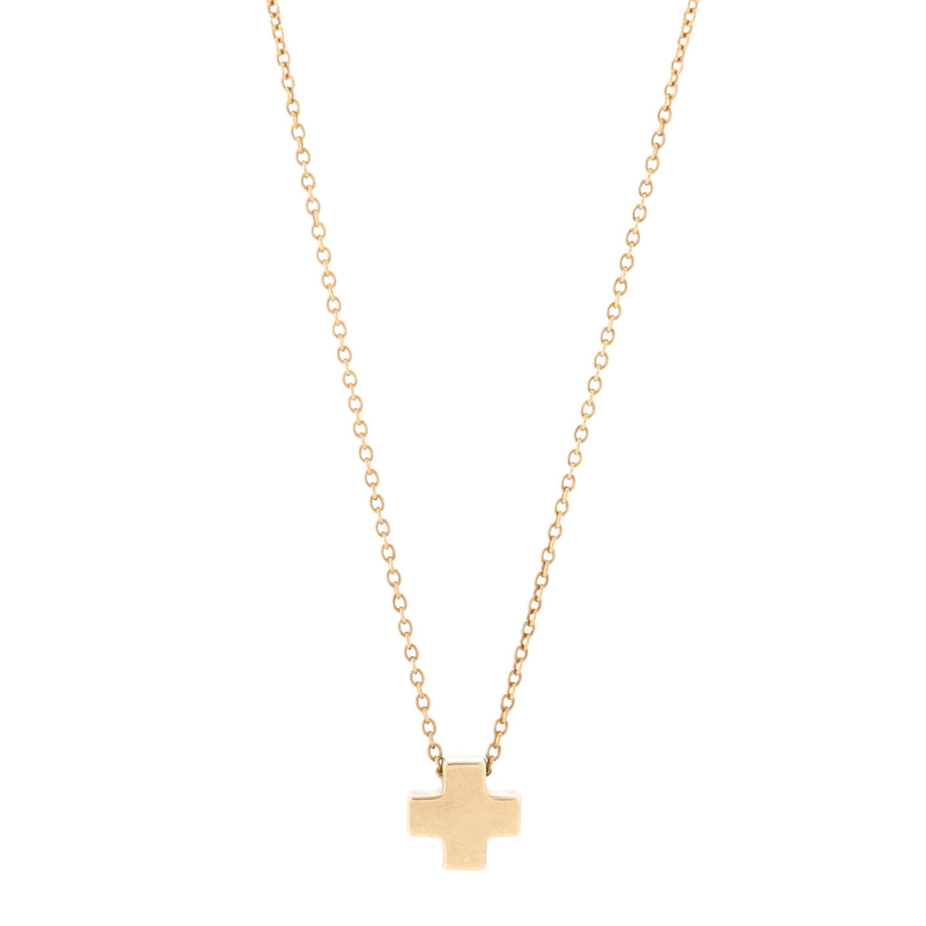 Roman Cross Necklace 18K Yellow Gold