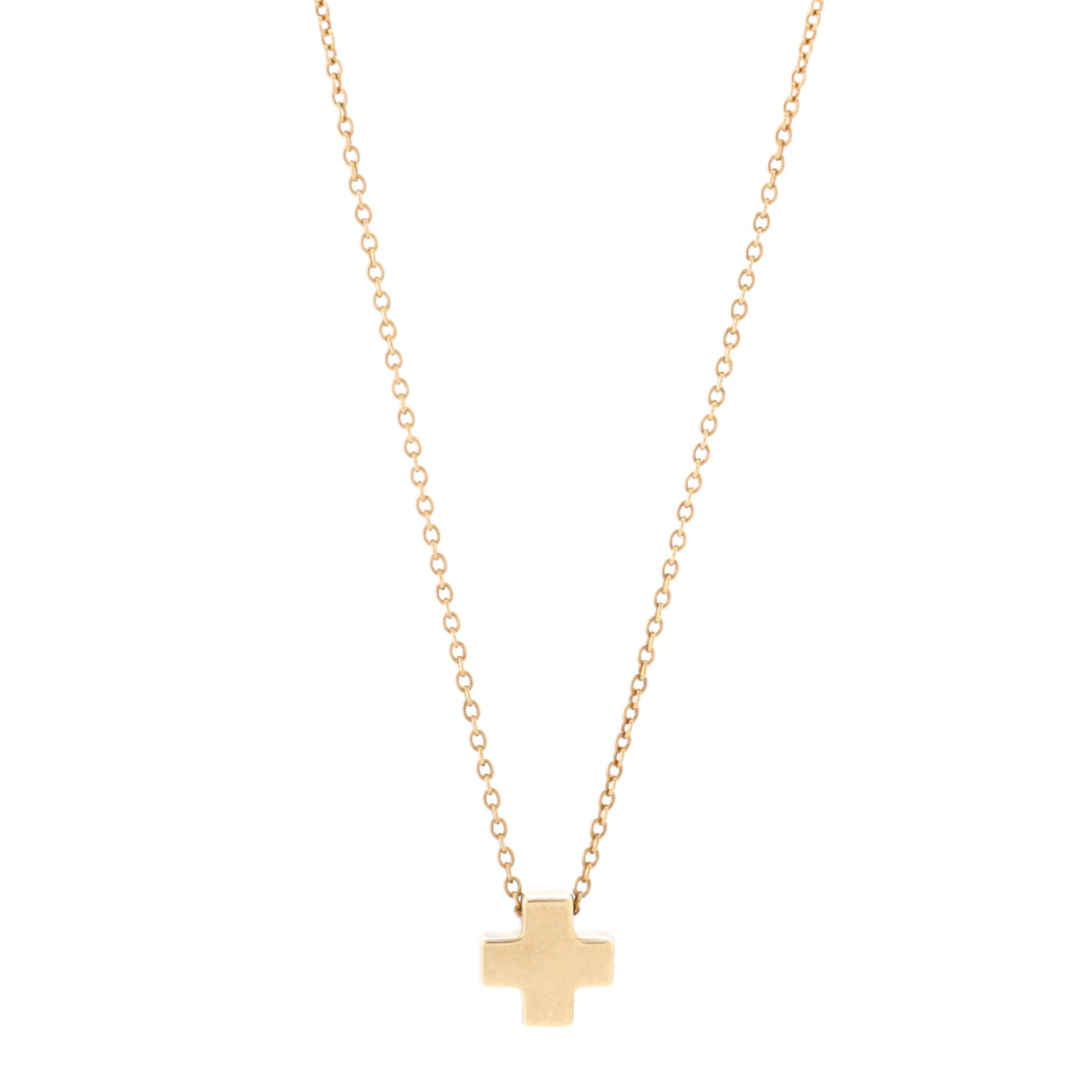 Roman Cross Necklace 18K Yellow Gold