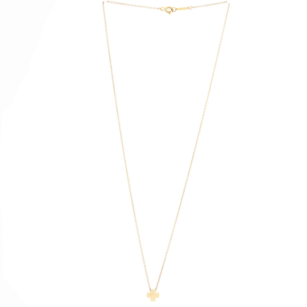 Roman Cross Necklace 18K Yellow Gold