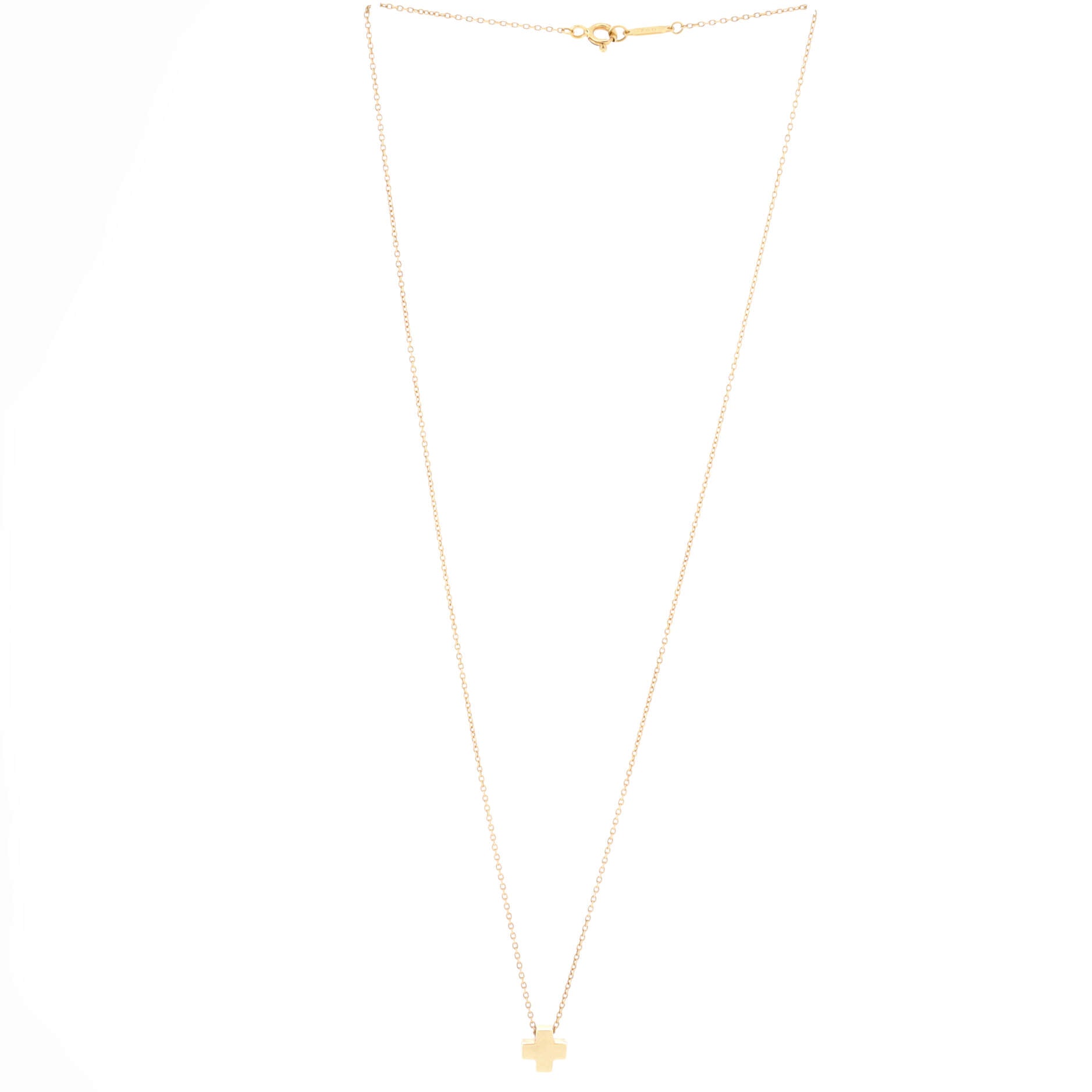 Roman Cross Necklace 18K Yellow Gold