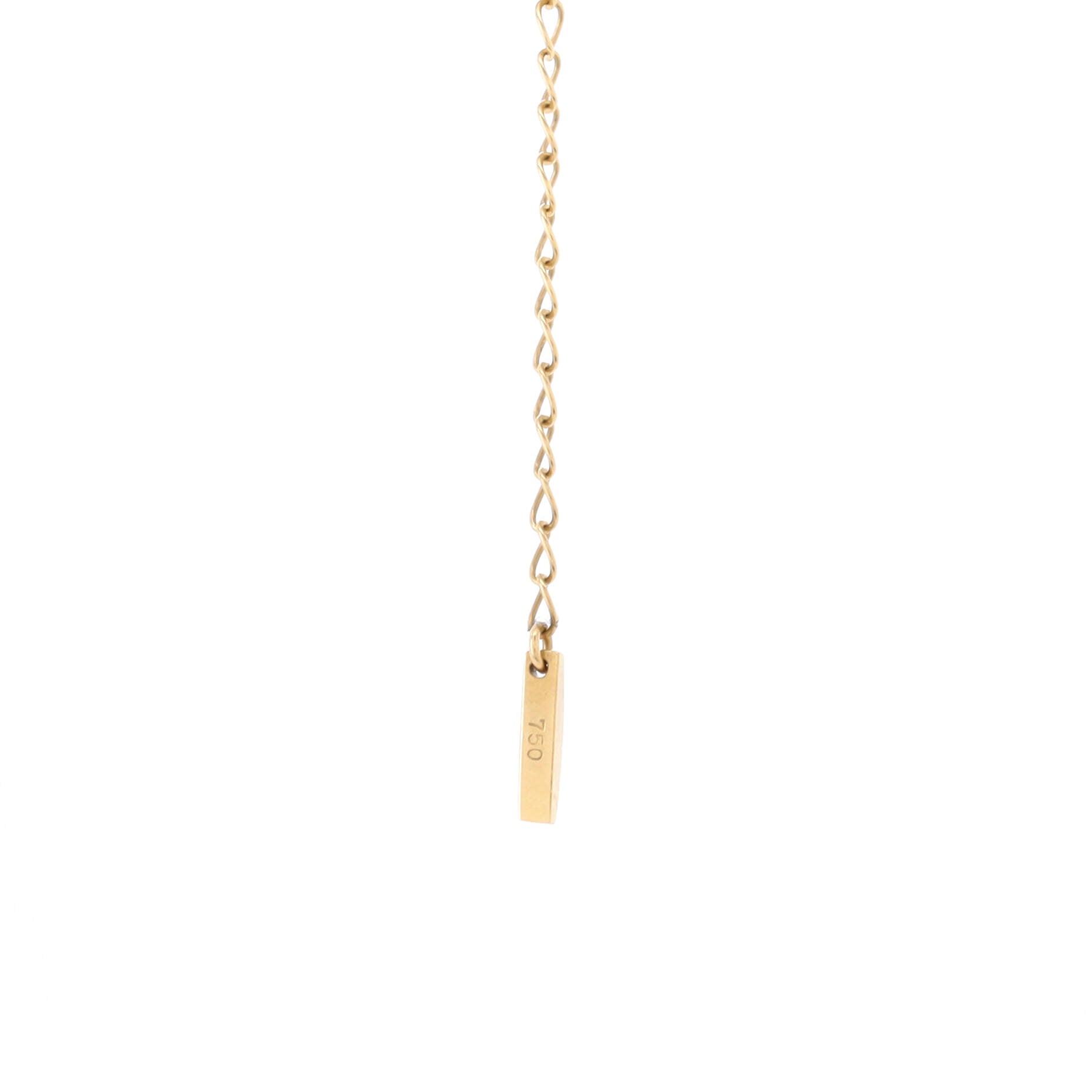 Lariat Necklace 18K Yellow Gold with Peridot and Moonstones