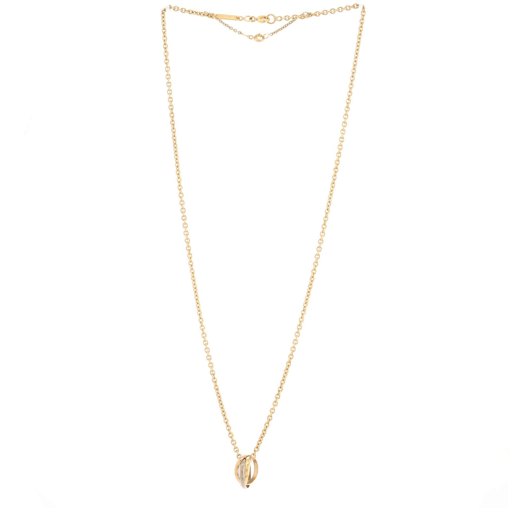 Trinity Pendant Necklace 18K Tricolor Gold