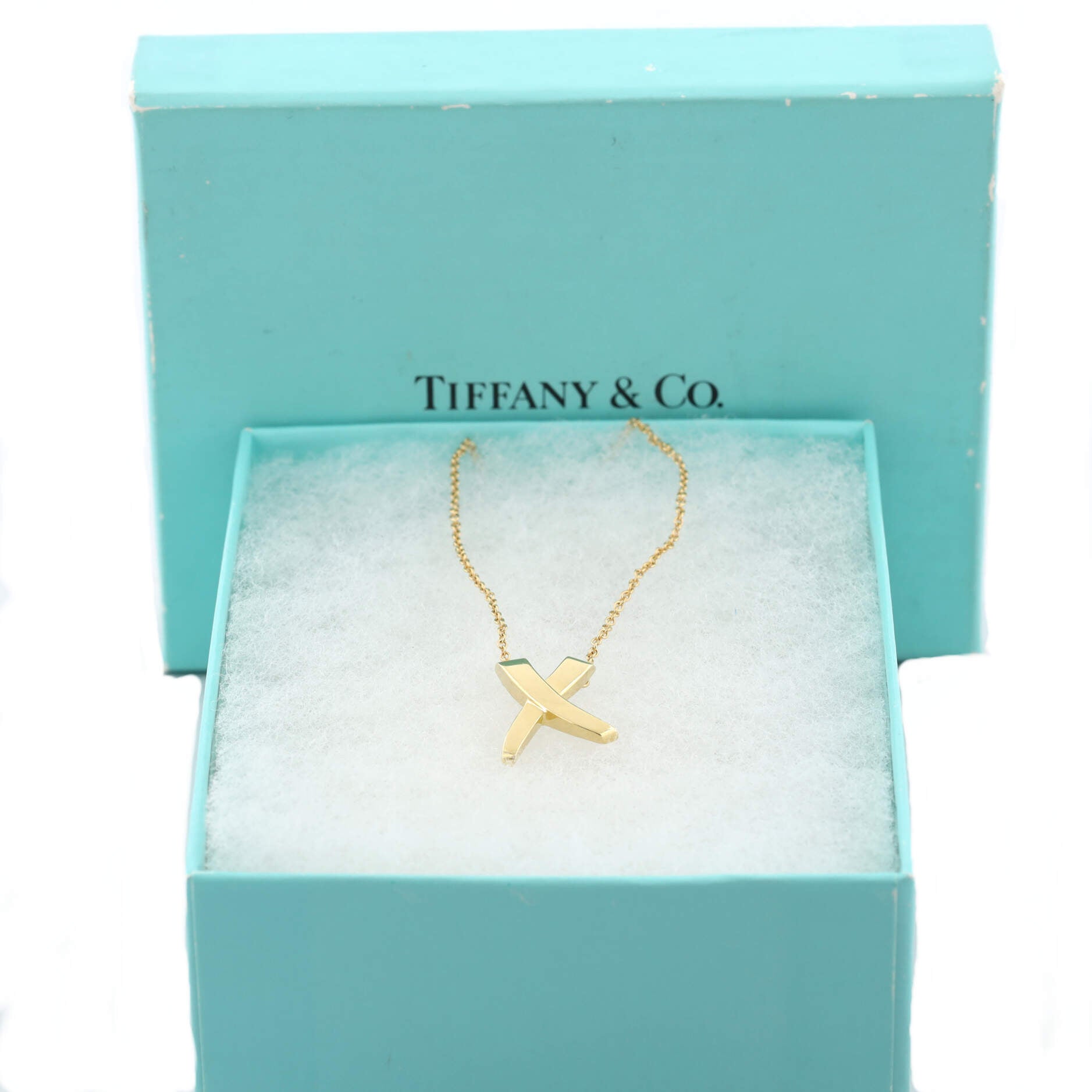 Paloma Picasso Graffiti X Pendant Necklace 18K Yellow Gold Small