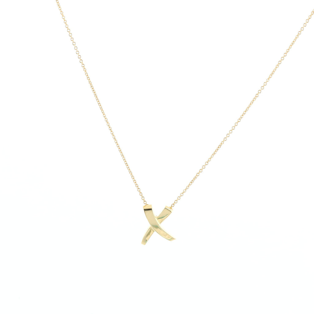 Paloma Picasso Graffiti X Pendant Necklace 18K Yellow Gold Small