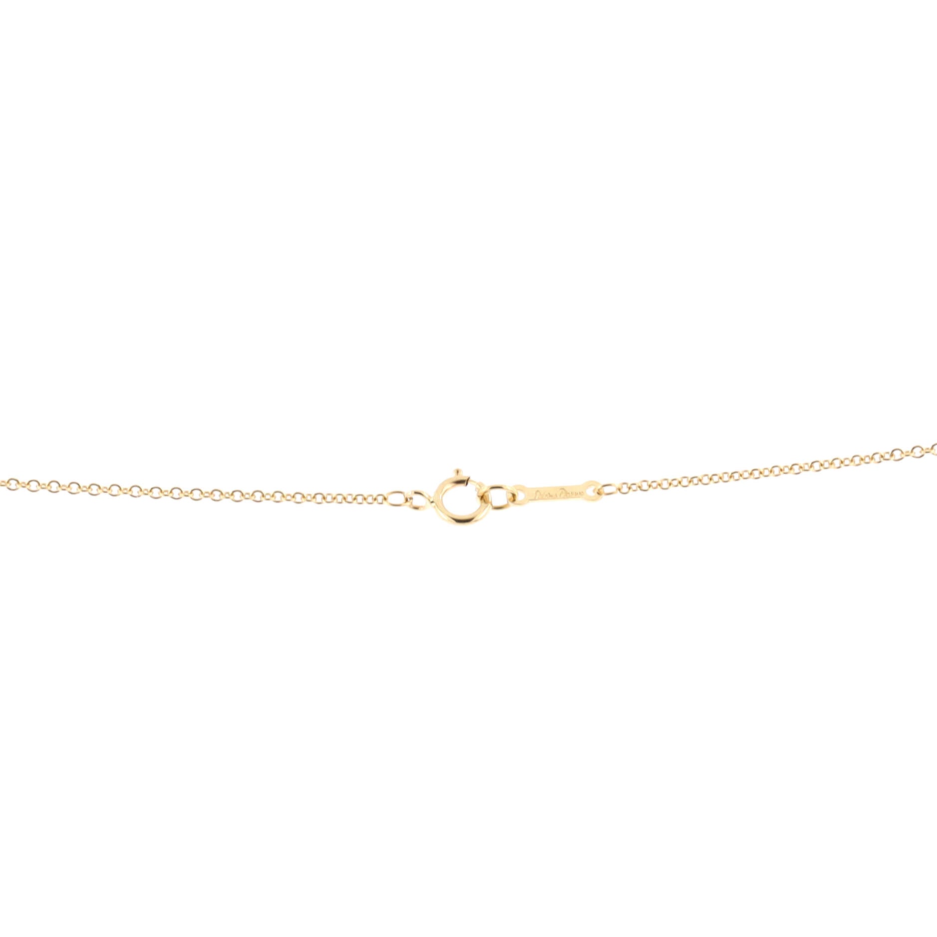 Paloma Picasso Graffiti X Pendant Necklace 18K Yellow Gold Small
