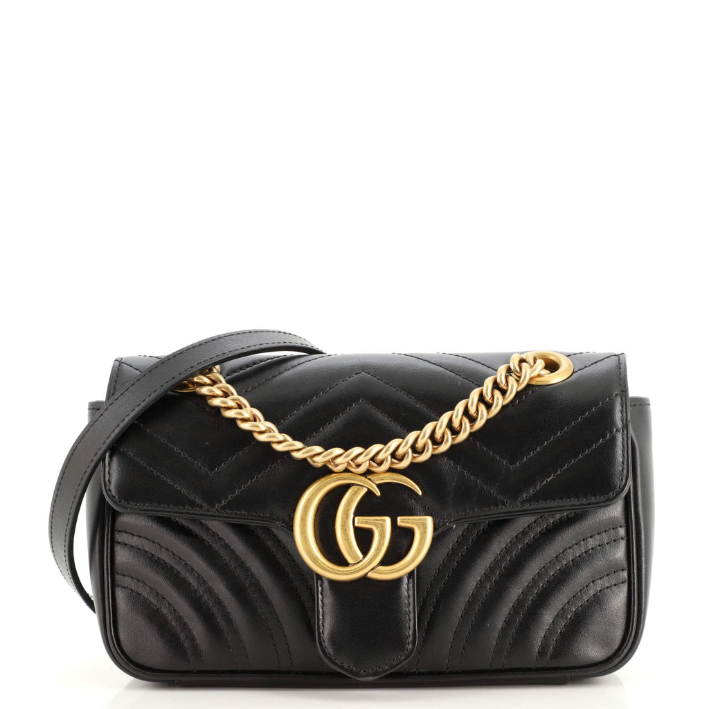 GG Marmont Flap Bag Matelasse Leather Mini