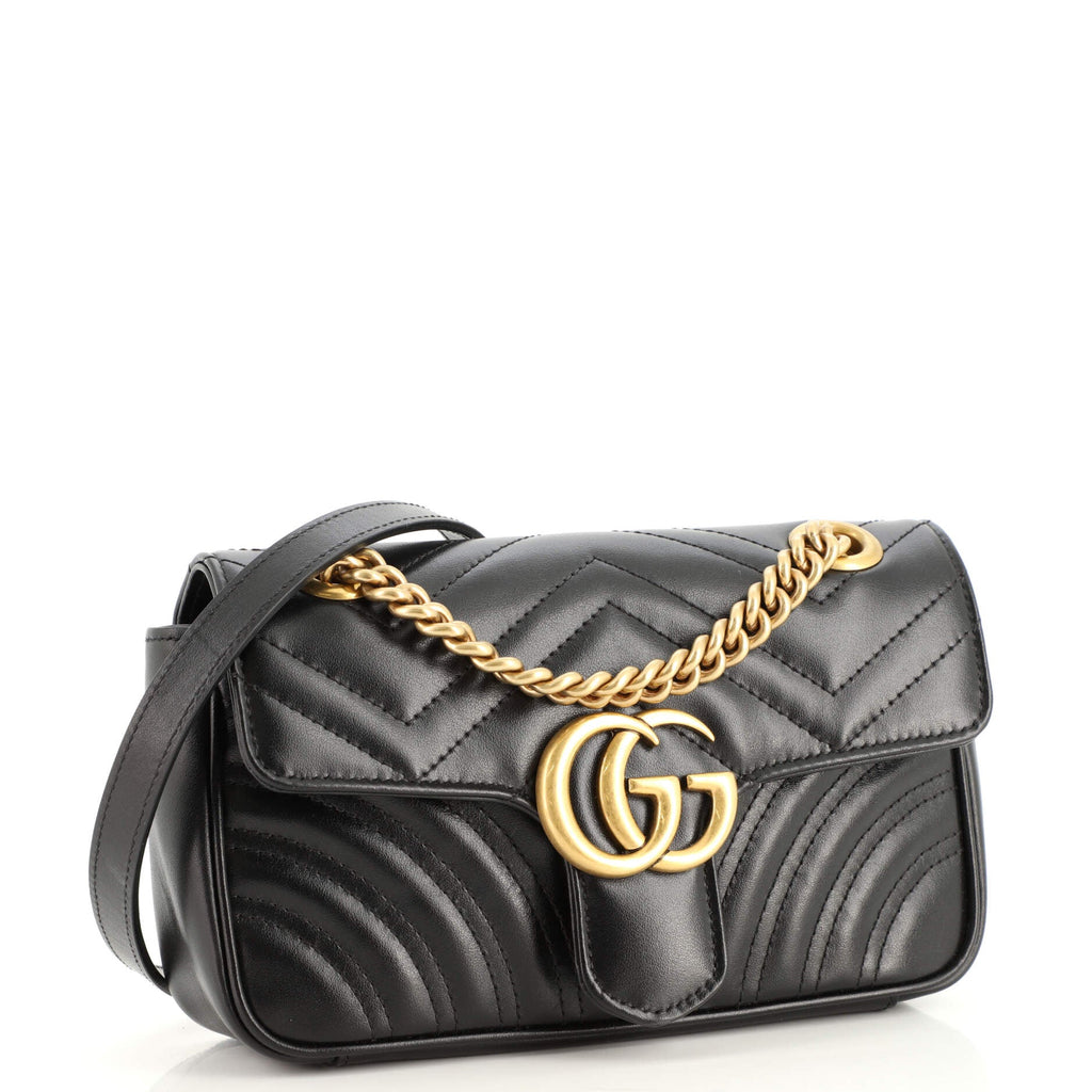 GG Marmont Flap Bag Matelasse Leather Mini