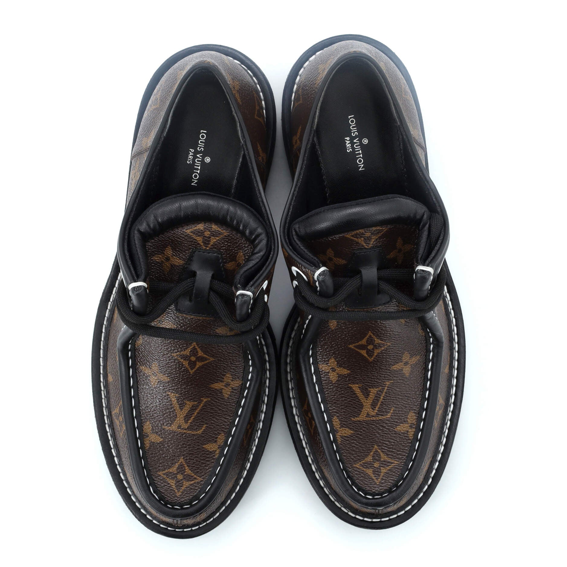 Women's LV Beaubourg Platform Derby Shoes Monogram Canvas