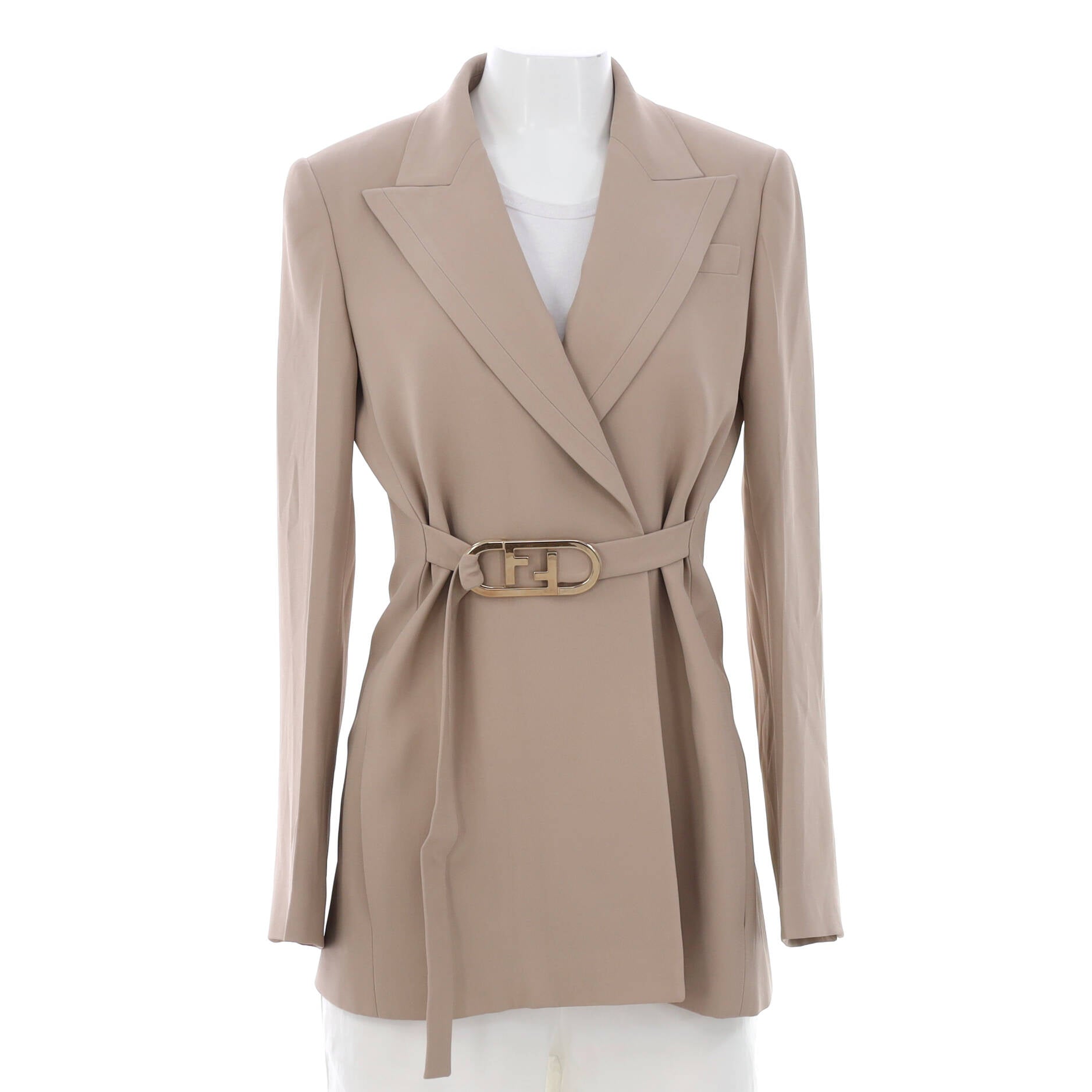 Women's O'lock Buckle Cady Blazer Viscose and Acetate Blend