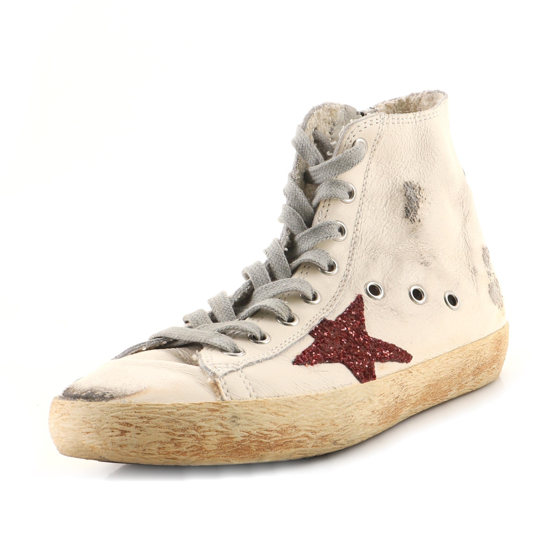 Women's High-Top Mid Star Sneakers Leather
