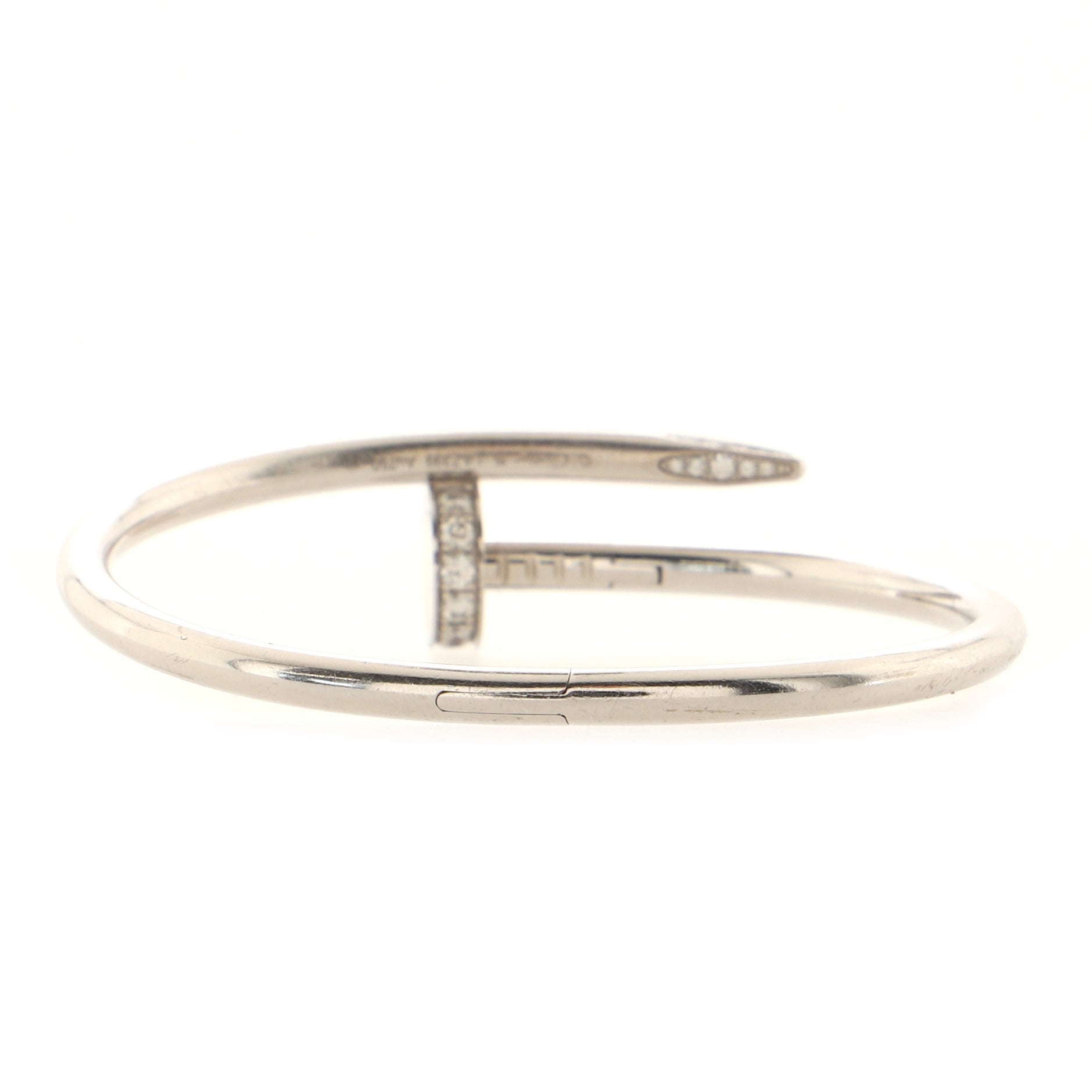 Juste un Clou Bracelet 18K White Gold with Diamonds Classic