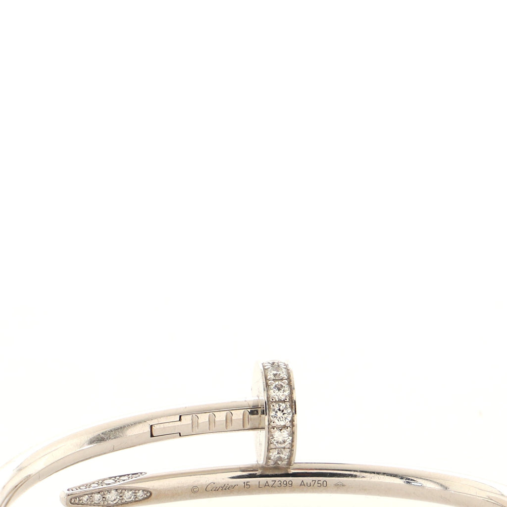 Juste un Clou Bracelet 18K White Gold with Diamonds Classic