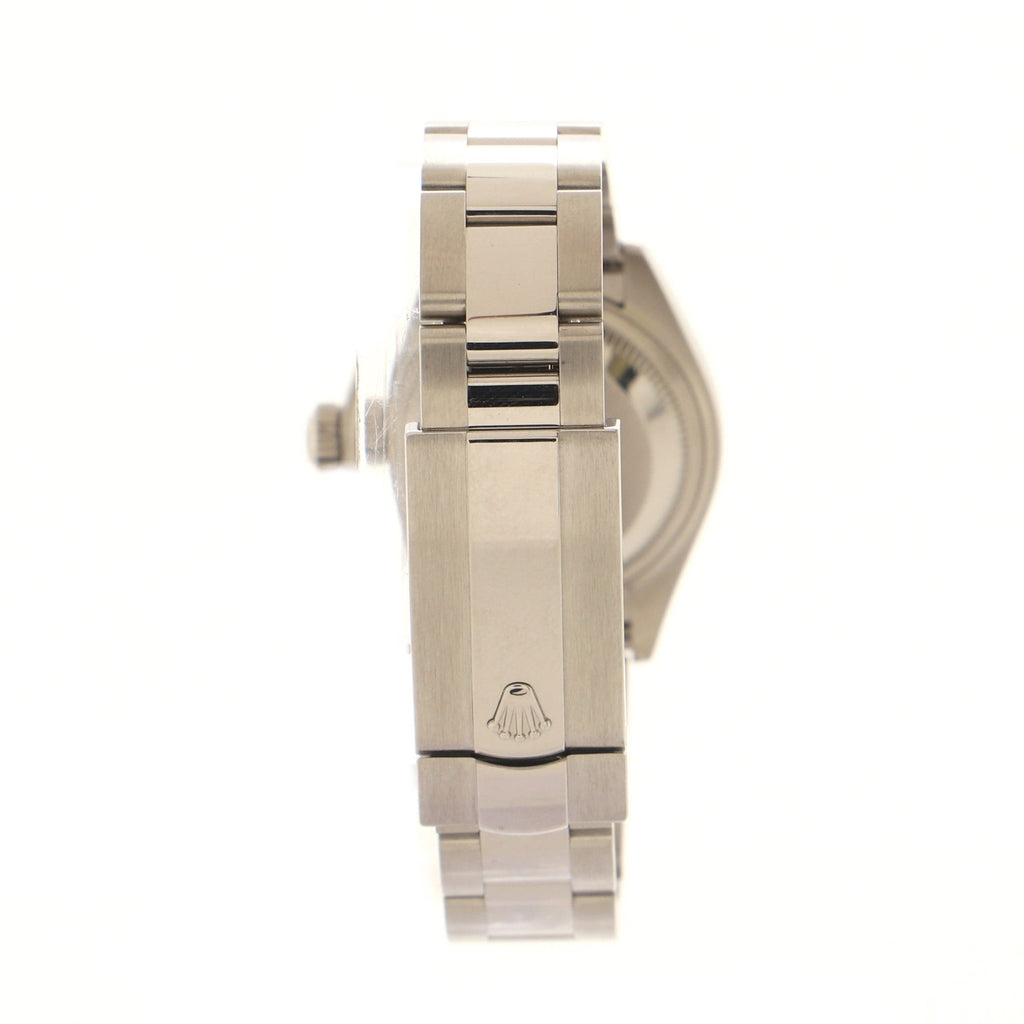 Oyster Perpetual Datejust Automatic Watch Stainless Steel and White Gold with Diamond Bezel 28