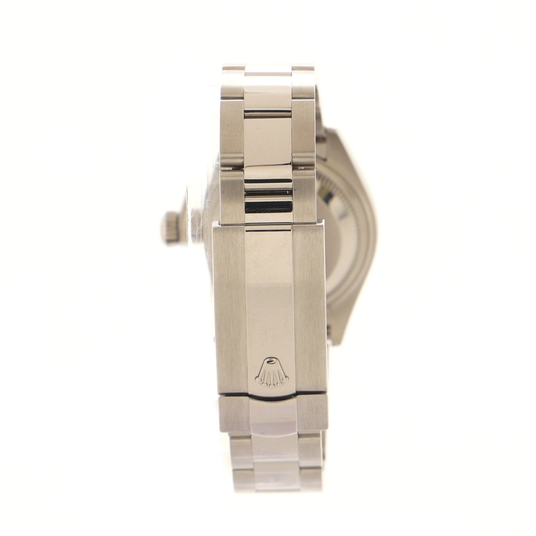 Oyster Perpetual Datejust Automatic Watch Stainless Steel and White Gold with Diamond Bezel 28