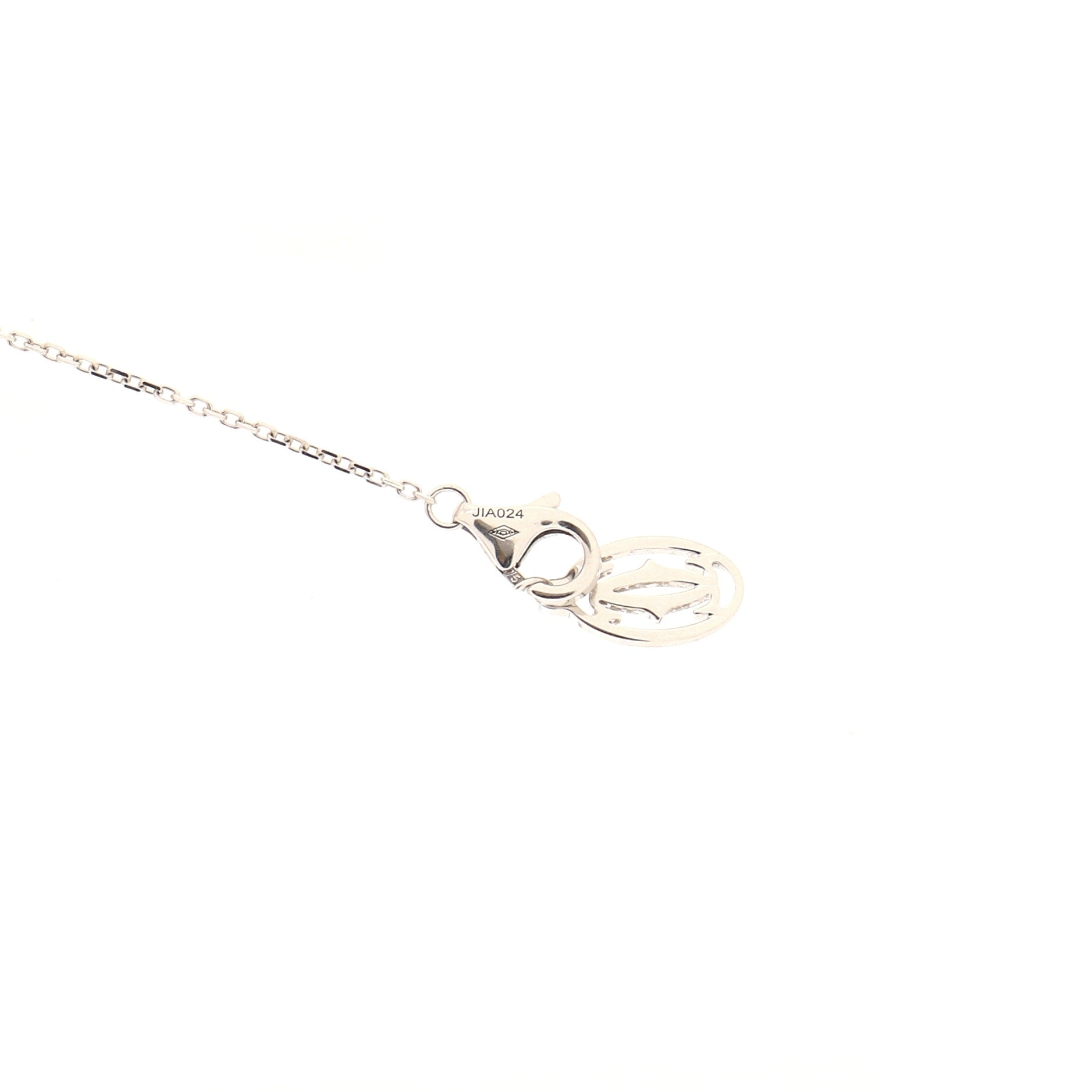 C de Cartier Necklace 18K White Gold and Diamond 0.24CT
