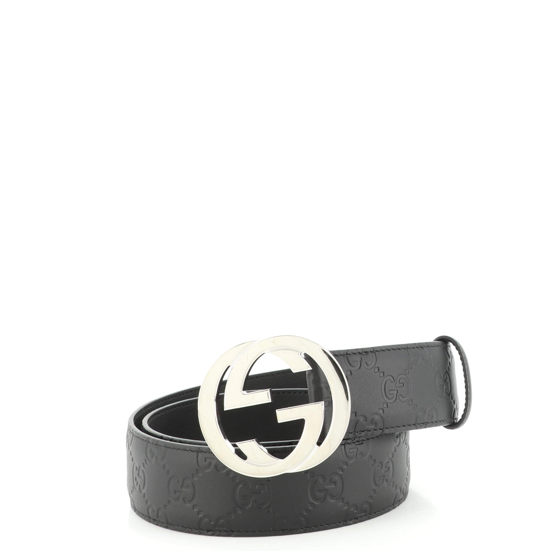 Interlocking G Belt Guccissima Leather Wide 80