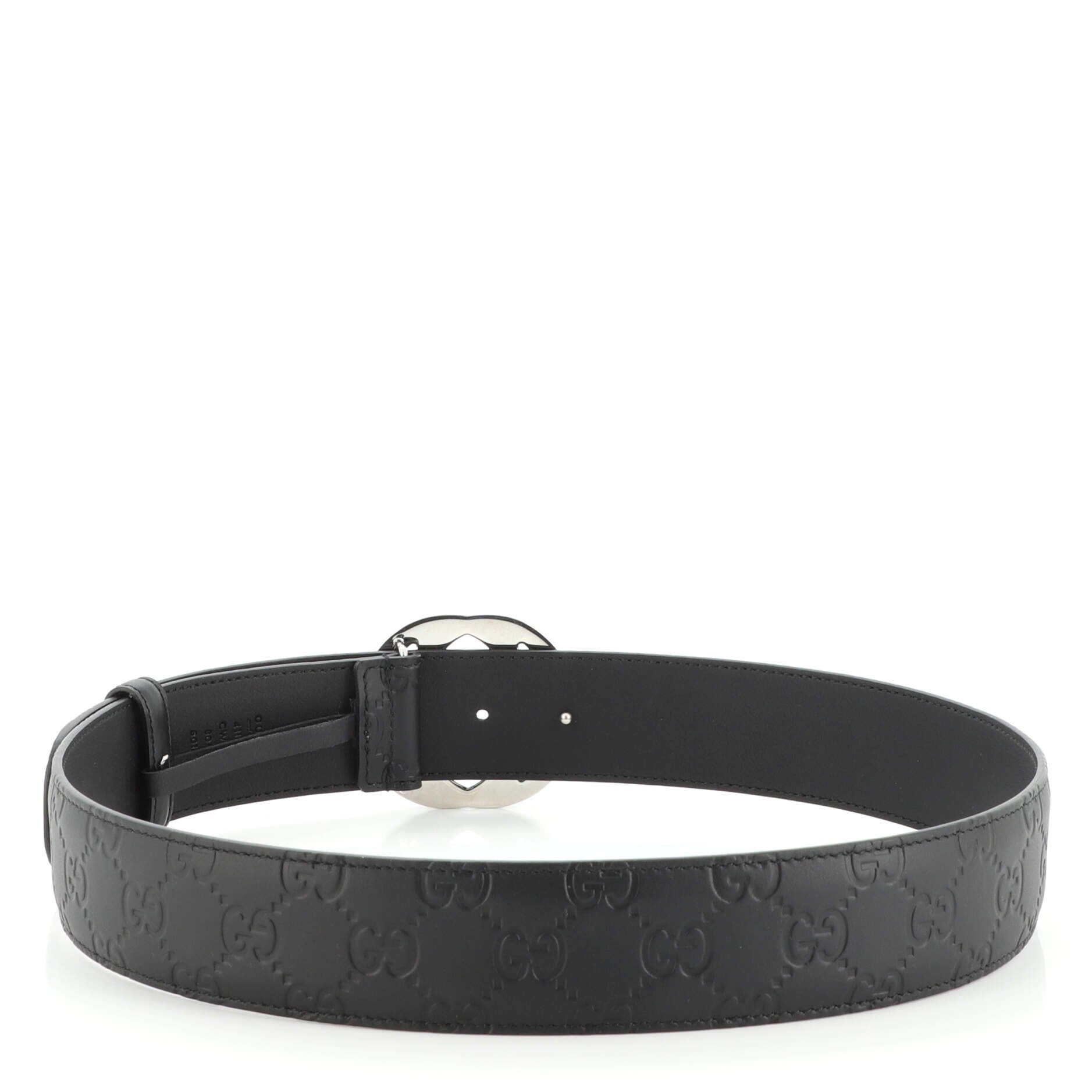 Interlocking G Belt Guccissima Leather Wide 80