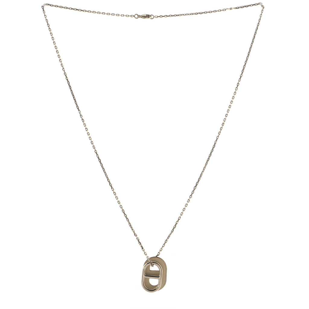 O'Maillon Pendent Necklace Metal and Leather
