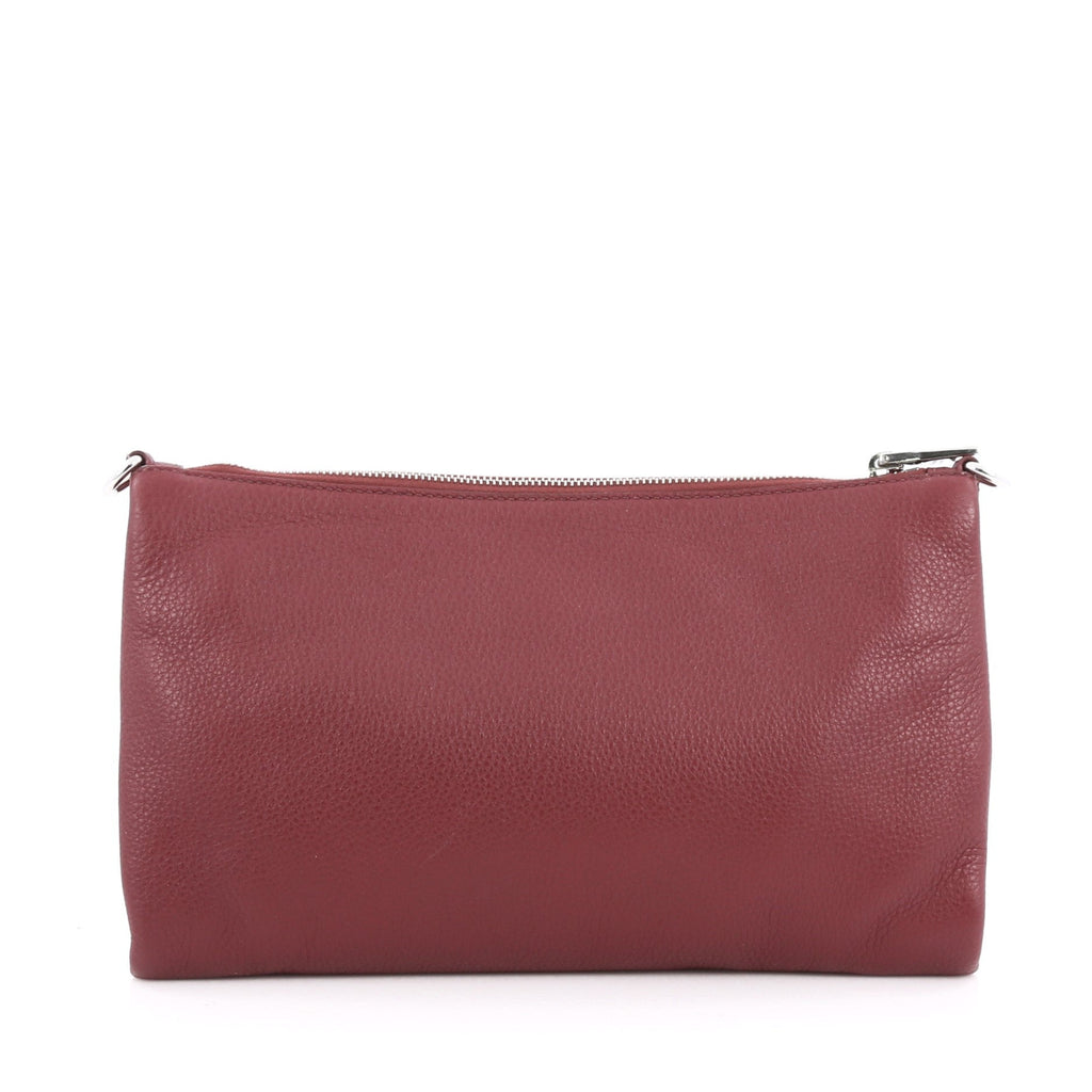 Flat Zip Crossbody Bag Vitello Daino Mini
