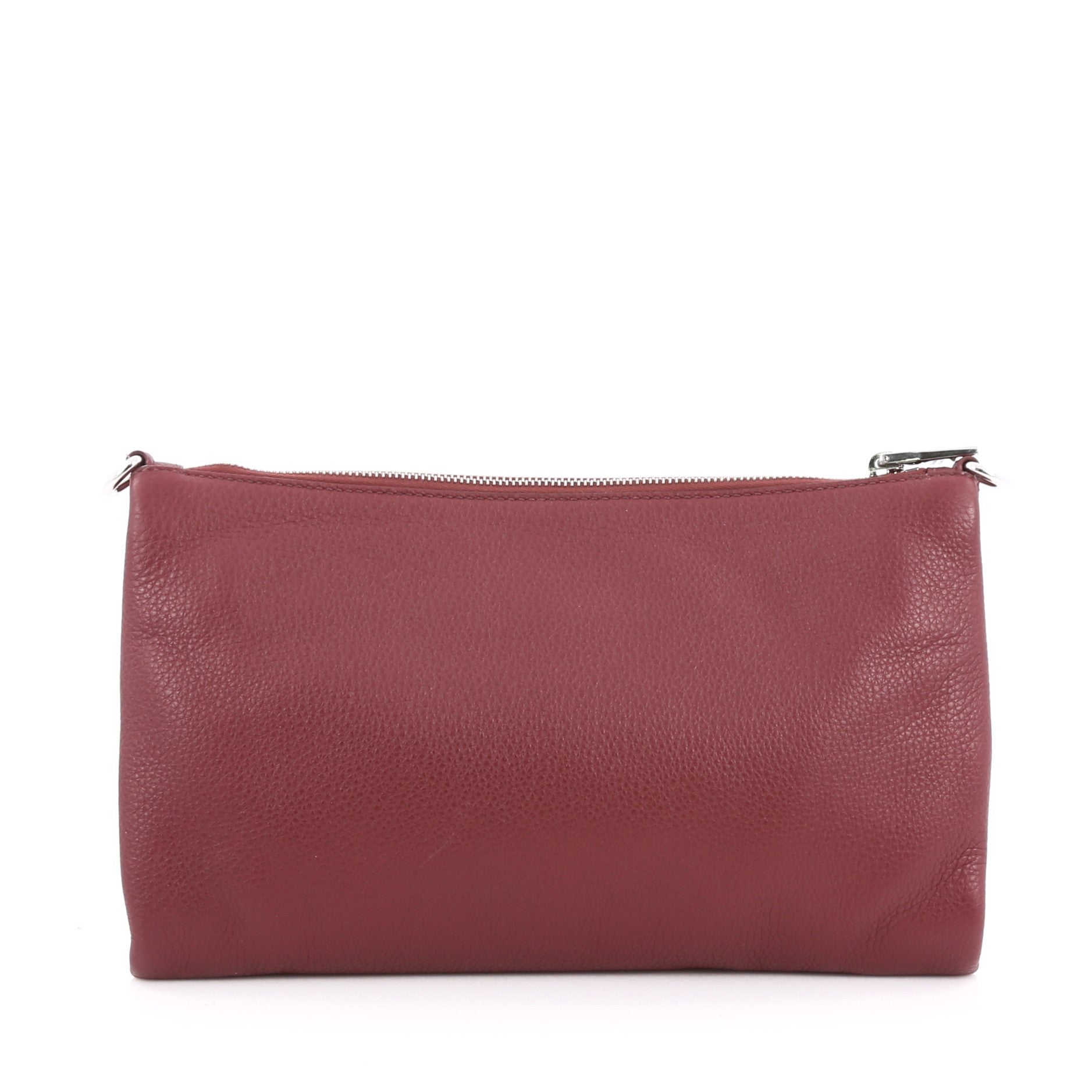 Flat Zip Crossbody Bag Vitello Daino Mini