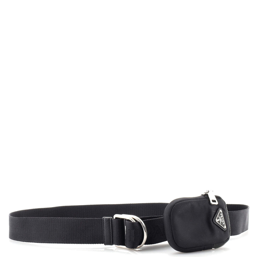 Logo Single Pouch Belt Nylon 90