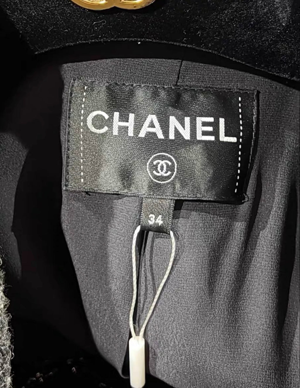 Chanel 19k Grey, Gold, Silver Coat size 34