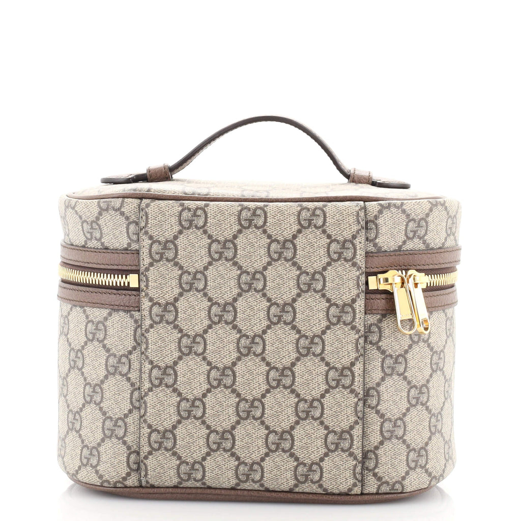 Ophidia Top Handle Cosmetic Case GG Coated Canvas Small