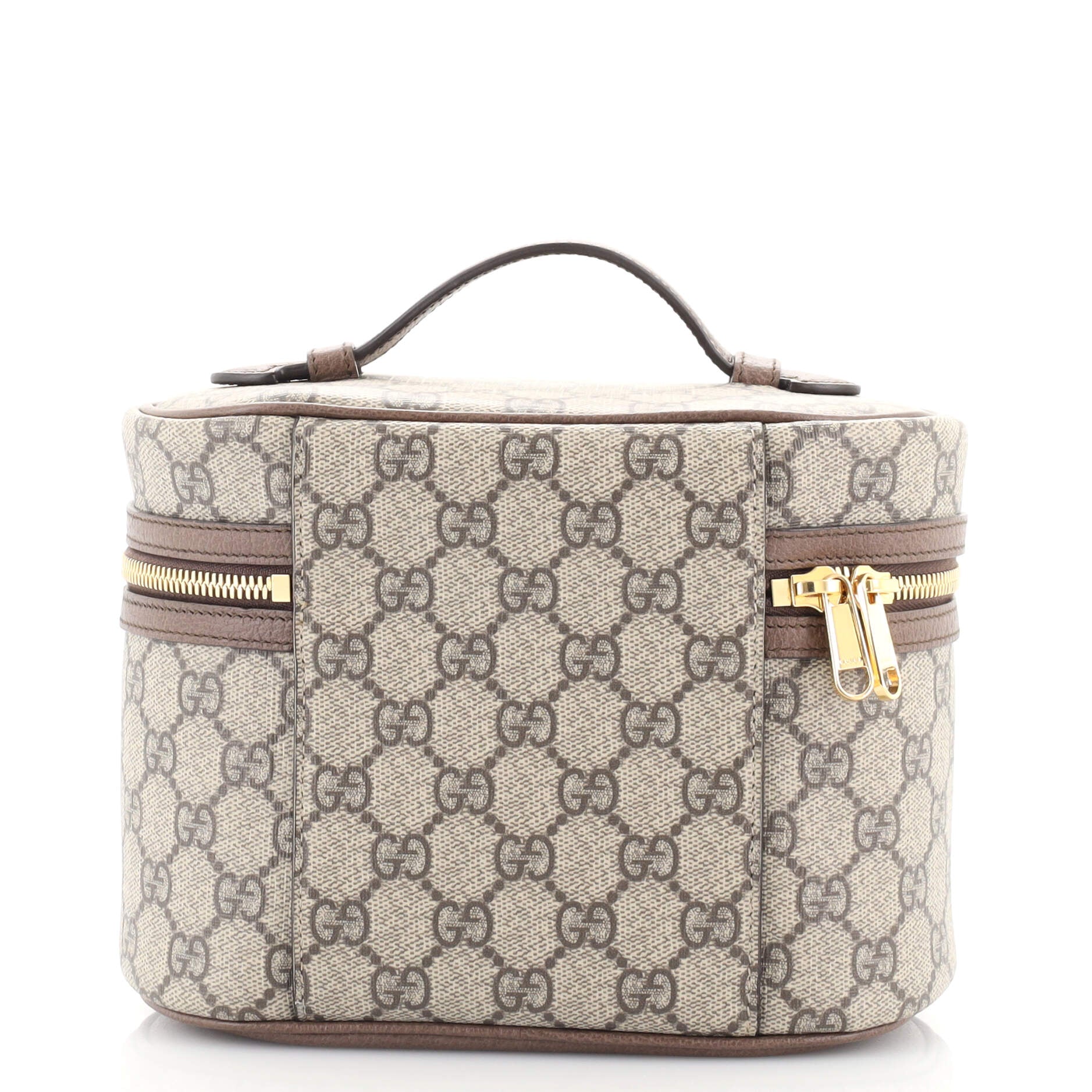 Ophidia Top Handle Cosmetic Case GG Coated Canvas Small