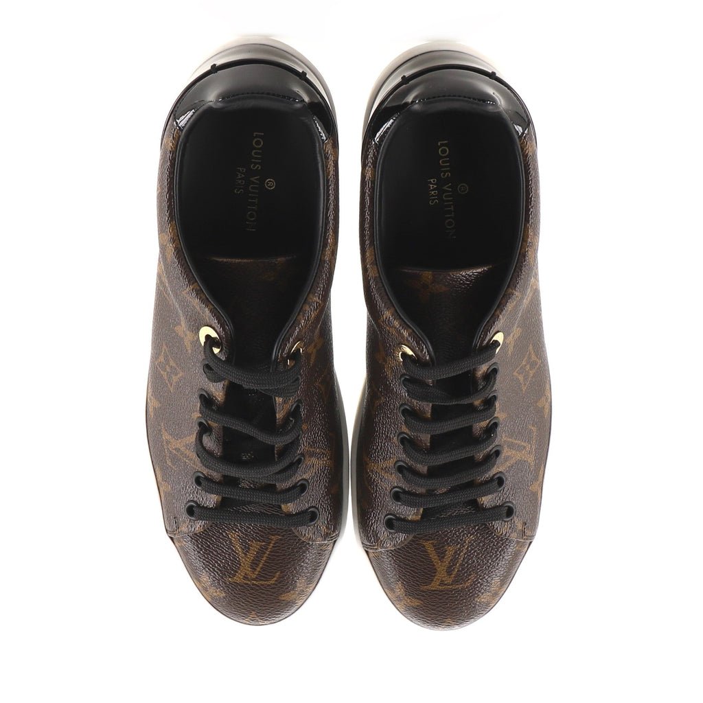 Women's FrontRow Sneakers Monogram Canvas with Patent
