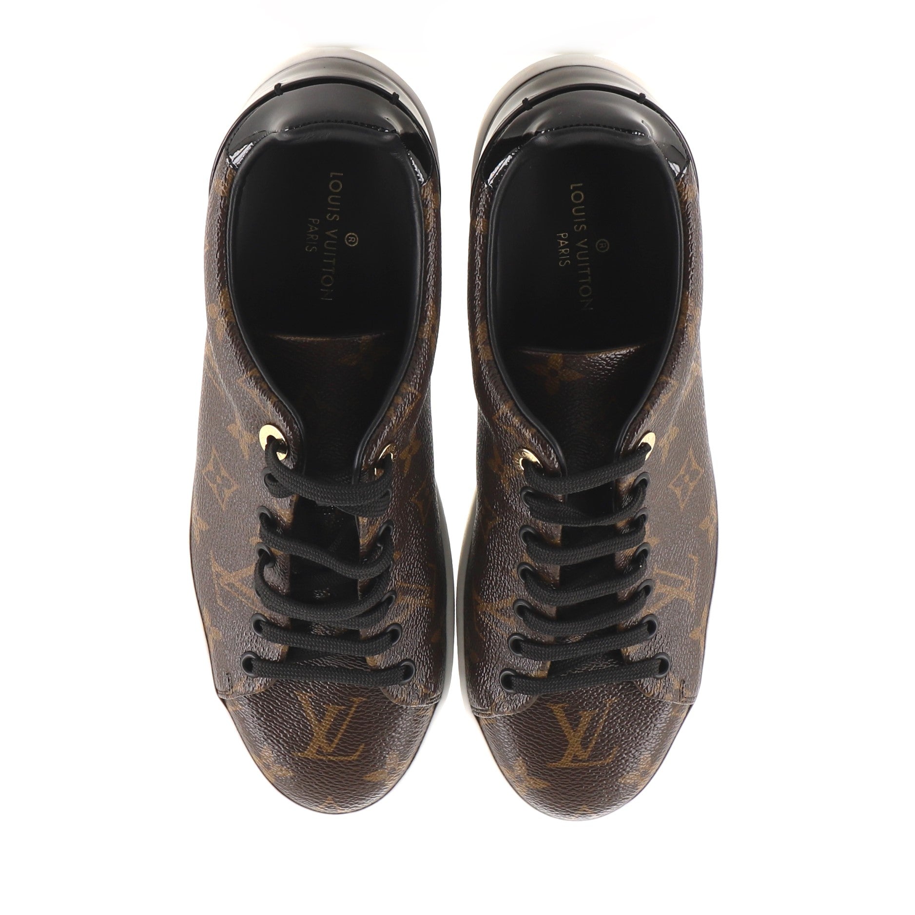 Women's FrontRow Sneakers Monogram Canvas with Patent