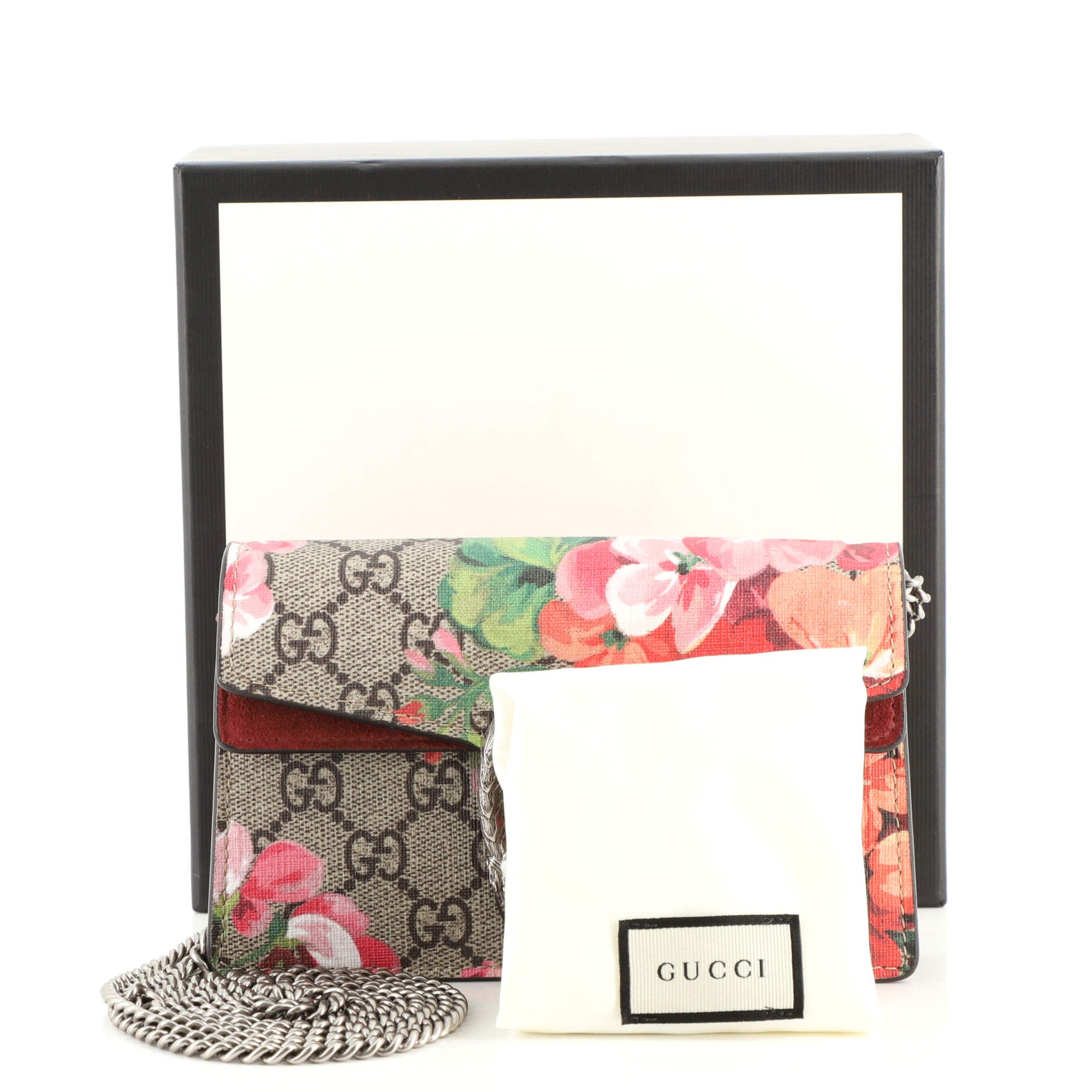 Dionysus Bag Blooms Print GG Coated Canvas Super Mini