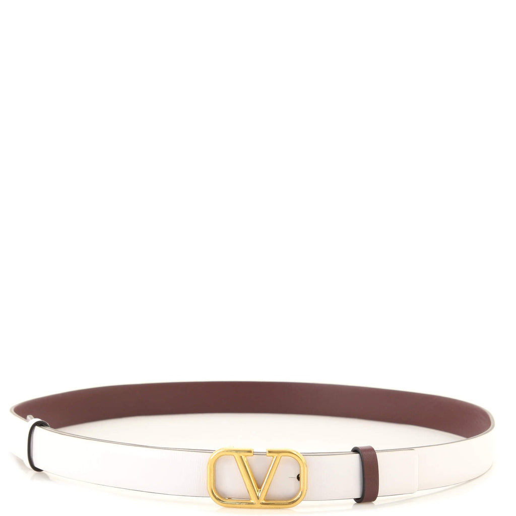 VLogo Reversible Belt Leather Thin 90