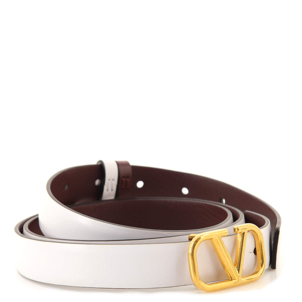 VLogo Reversible Belt Leather Thin 90
