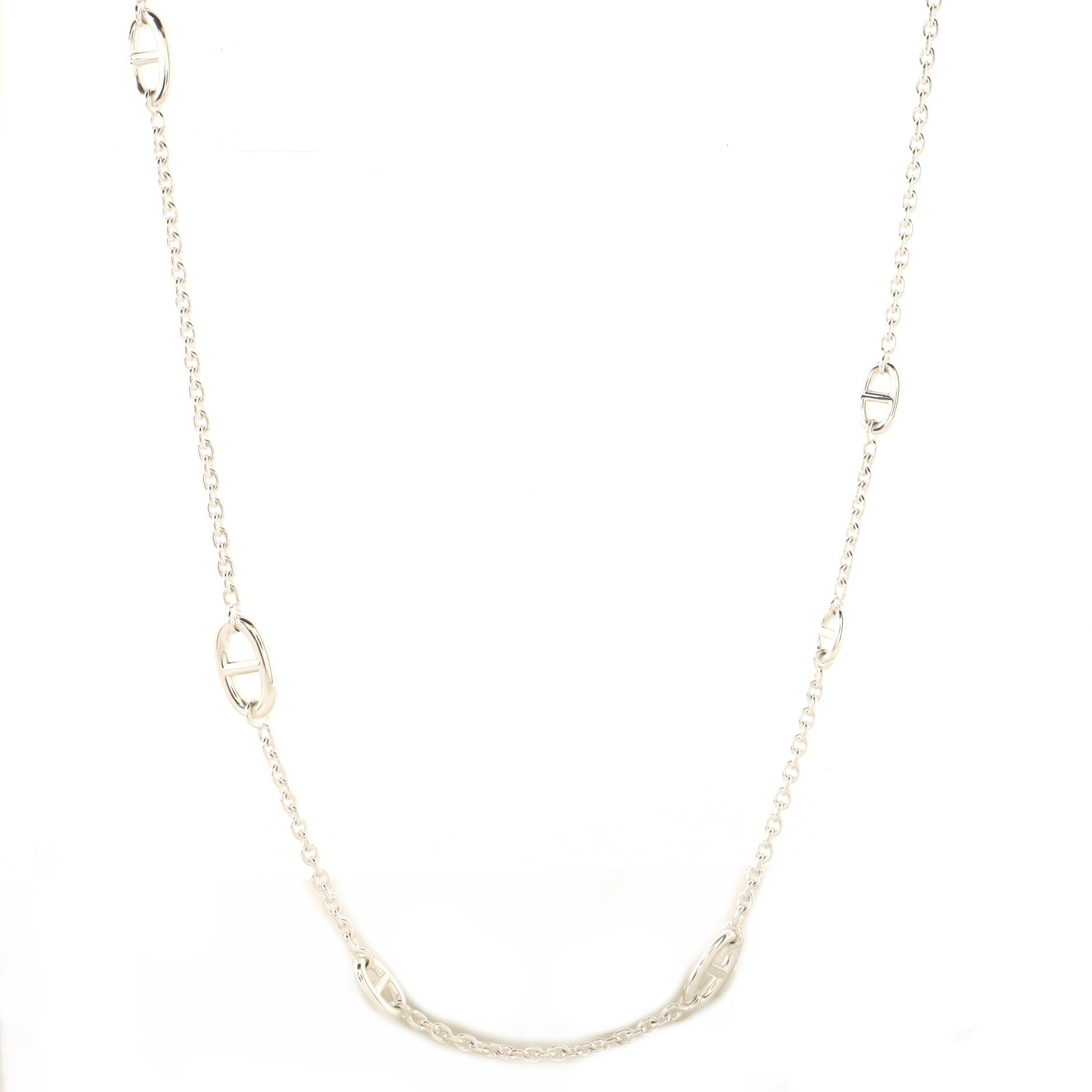 Farandole Long Necklace Sterling Silver 120