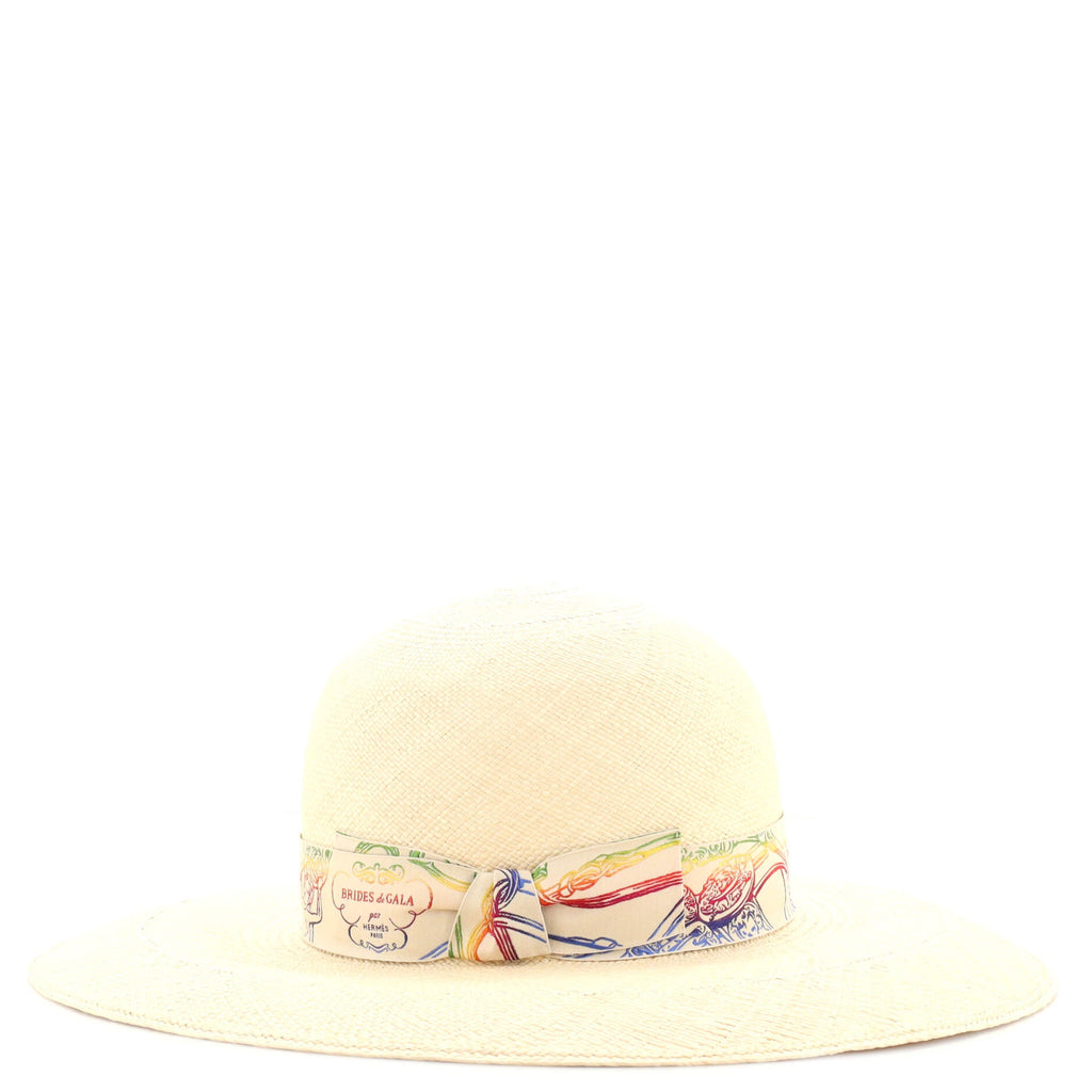 Trinidad Brides de Gala Wide Brim Hat Woven Straw