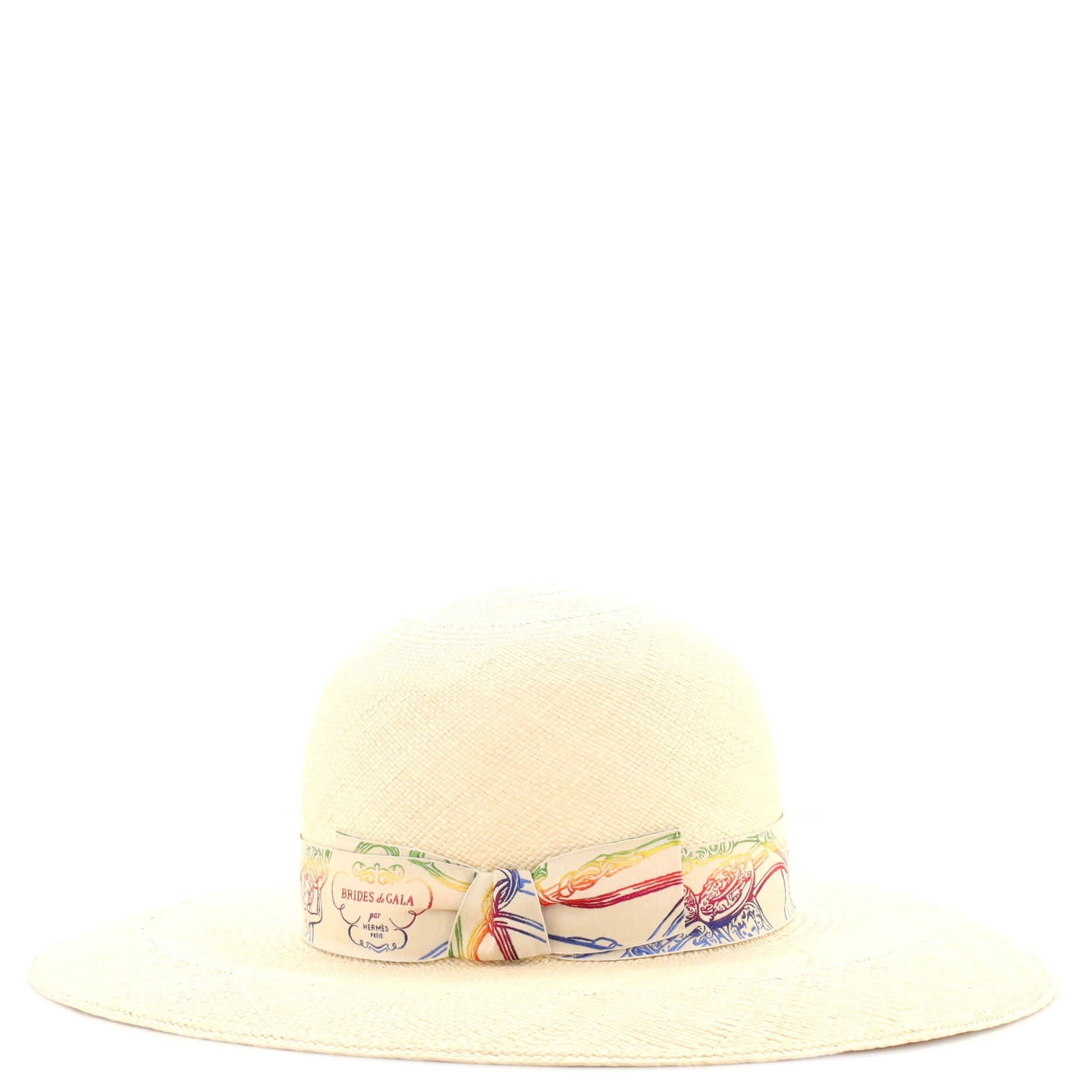 Trinidad Brides de Gala Wide Brim Hat Woven Straw