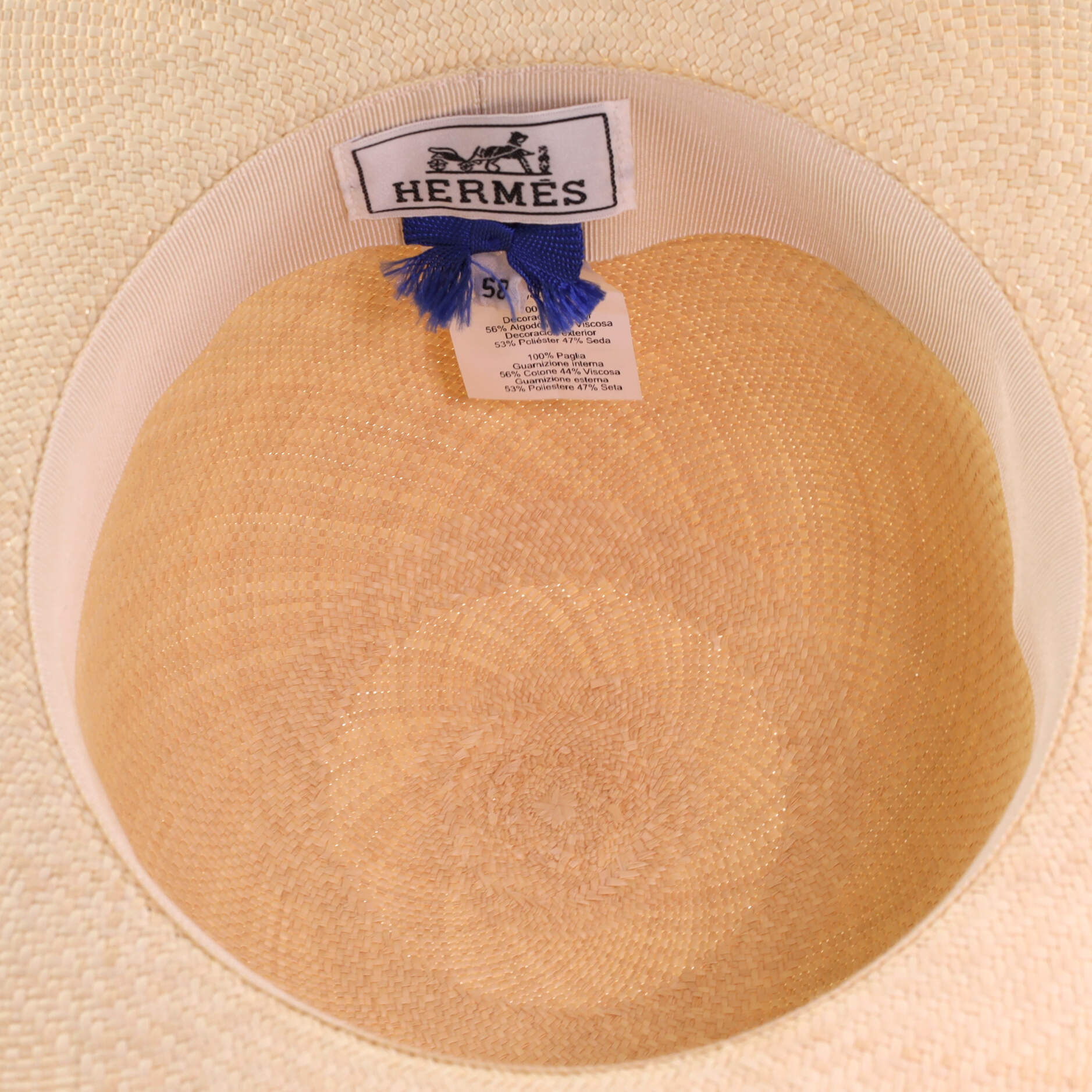 Trinidad Brides de Gala Wide Brim Hat Woven Straw