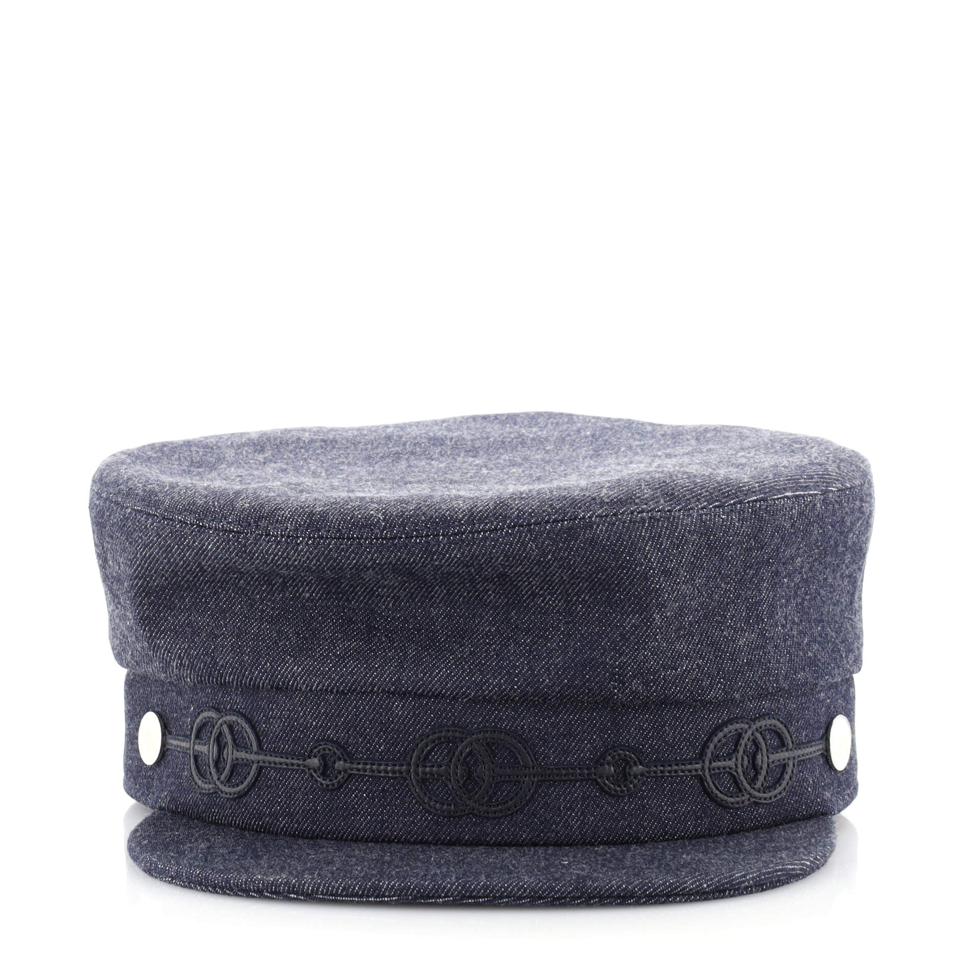Cabourg Cliquetis Newsboy Cap Denim