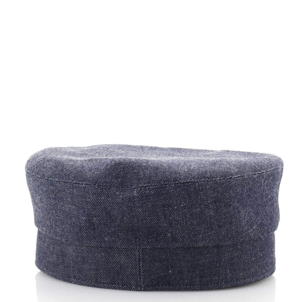 Cabourg Cliquetis Newsboy Cap Denim
