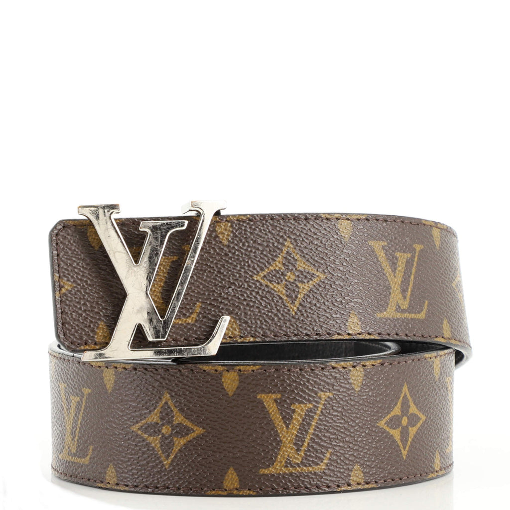 LV Initiales Reversible Belt Monogram Canvas and Leather Wide 85